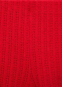 Straight-fit knitted shorts — Coral Red 7