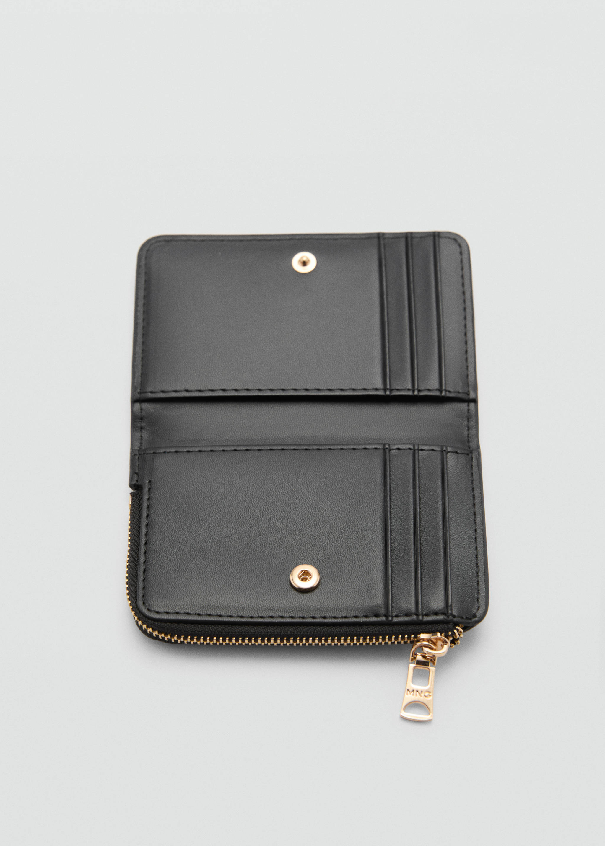 Portefeuille effet saffiano - Plan moyen