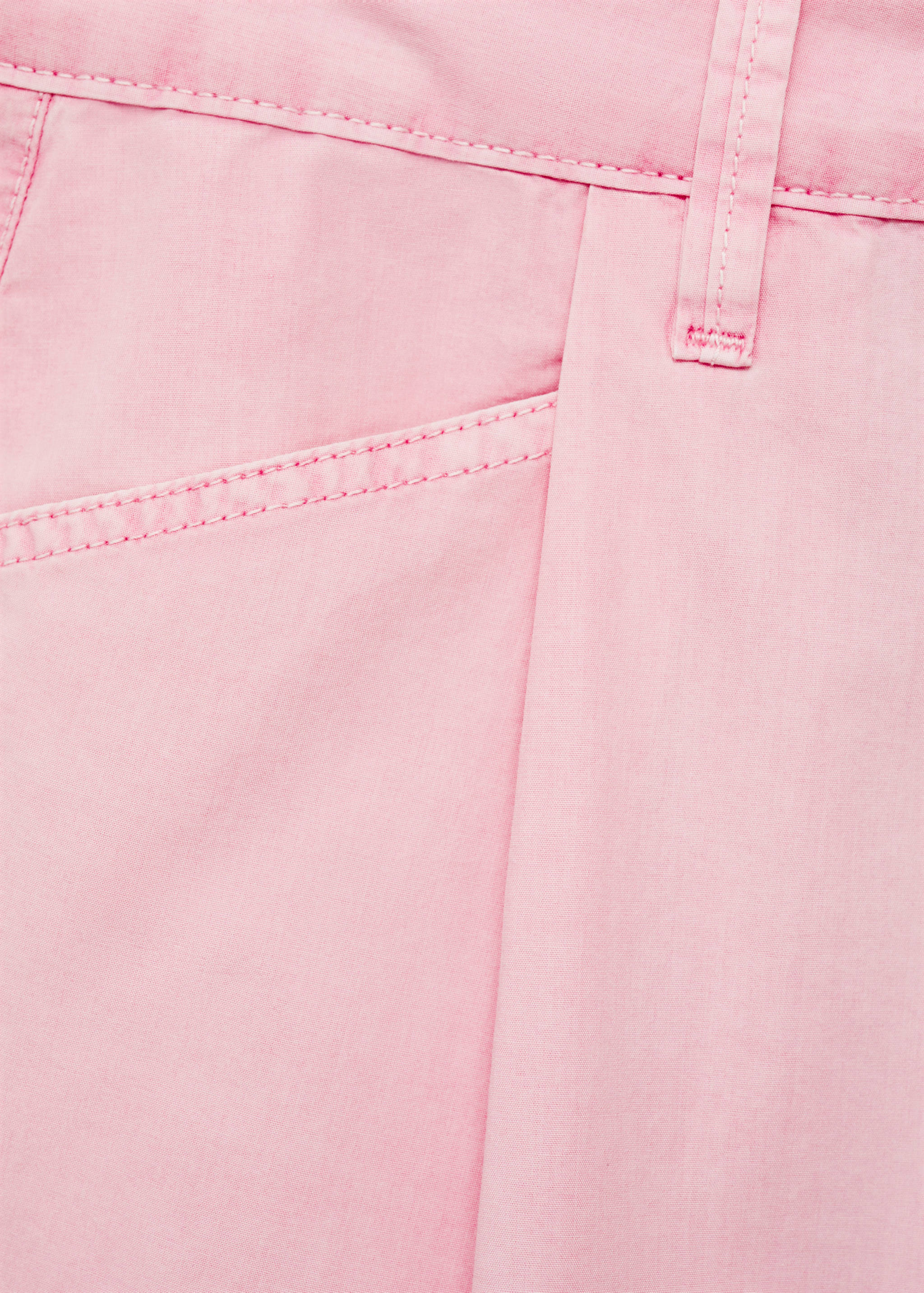 Straight-fit denim shorts - Details of the article 8