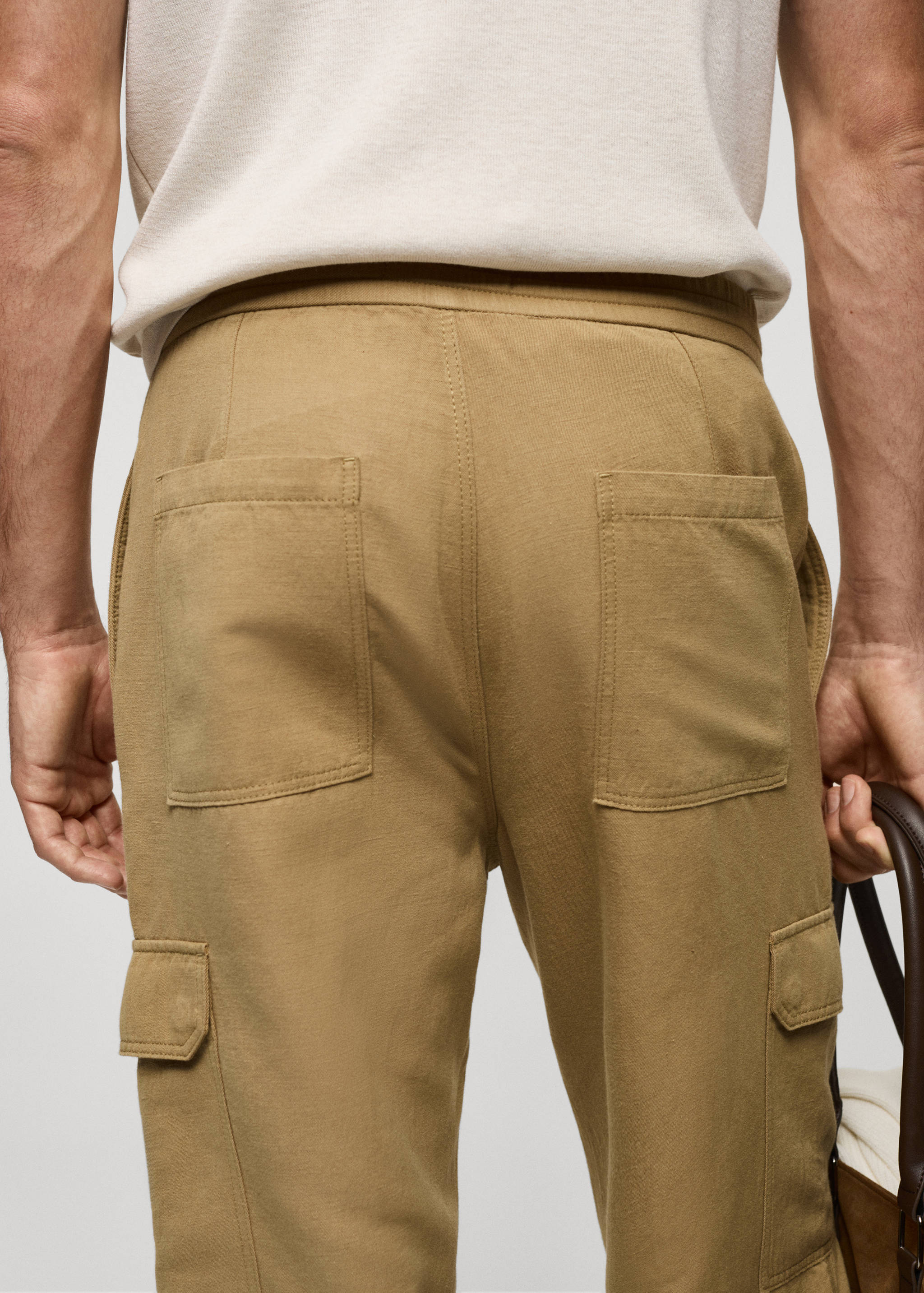 Брюки-карго хлопок и лен - Деталь изделия 6