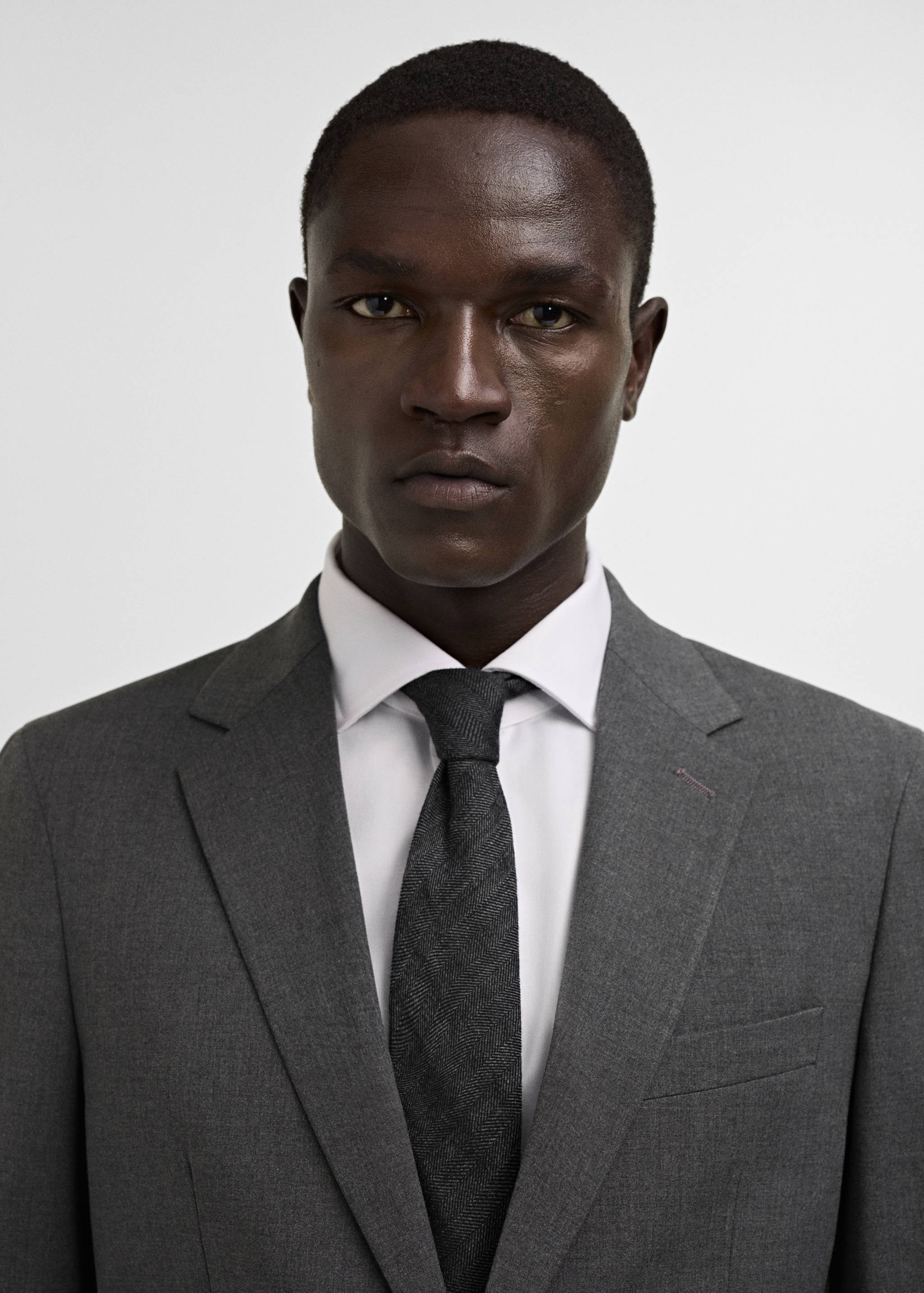 弹力面料修身西装夹克 - null