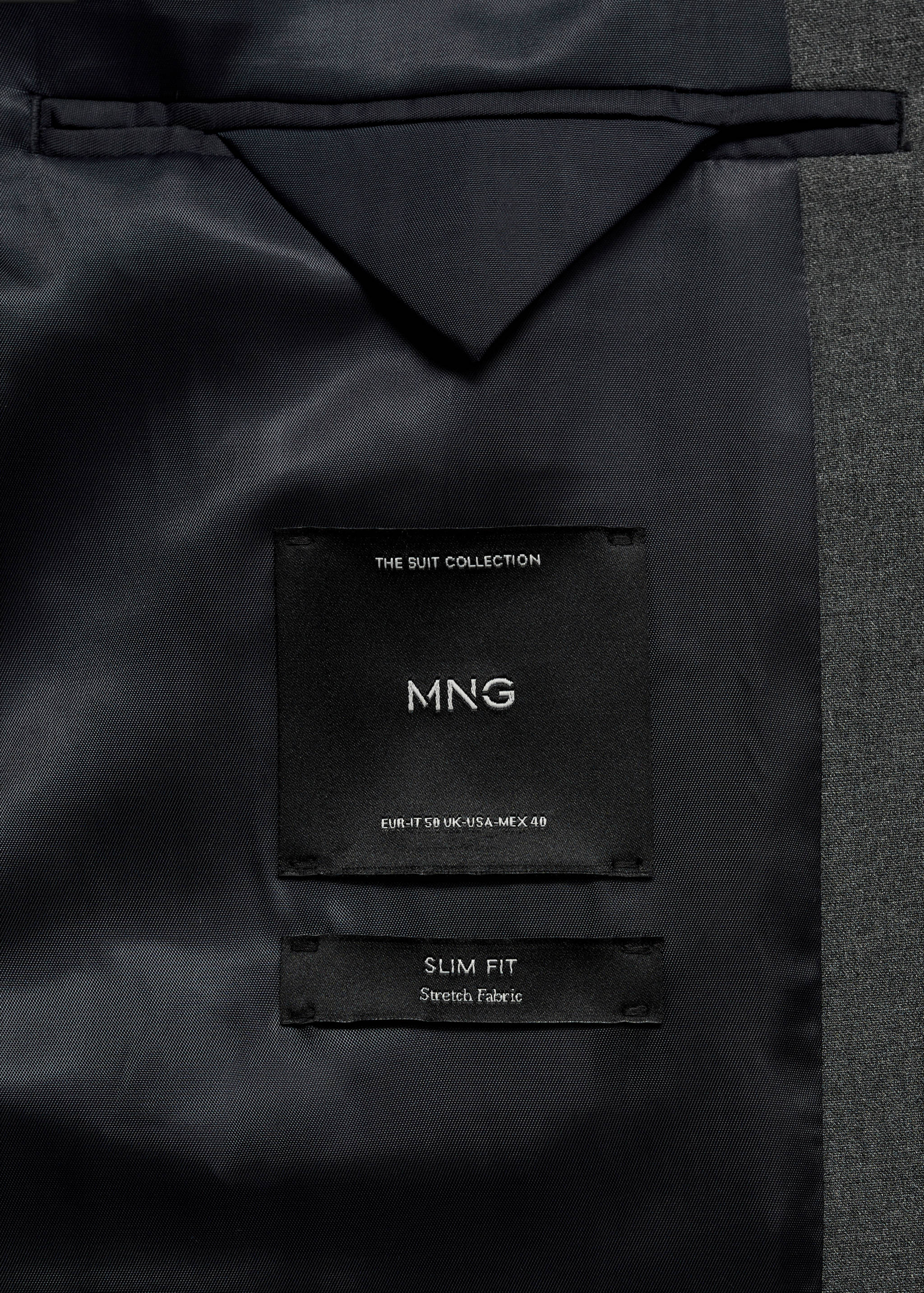 弹力面料修身西装夹克 - null