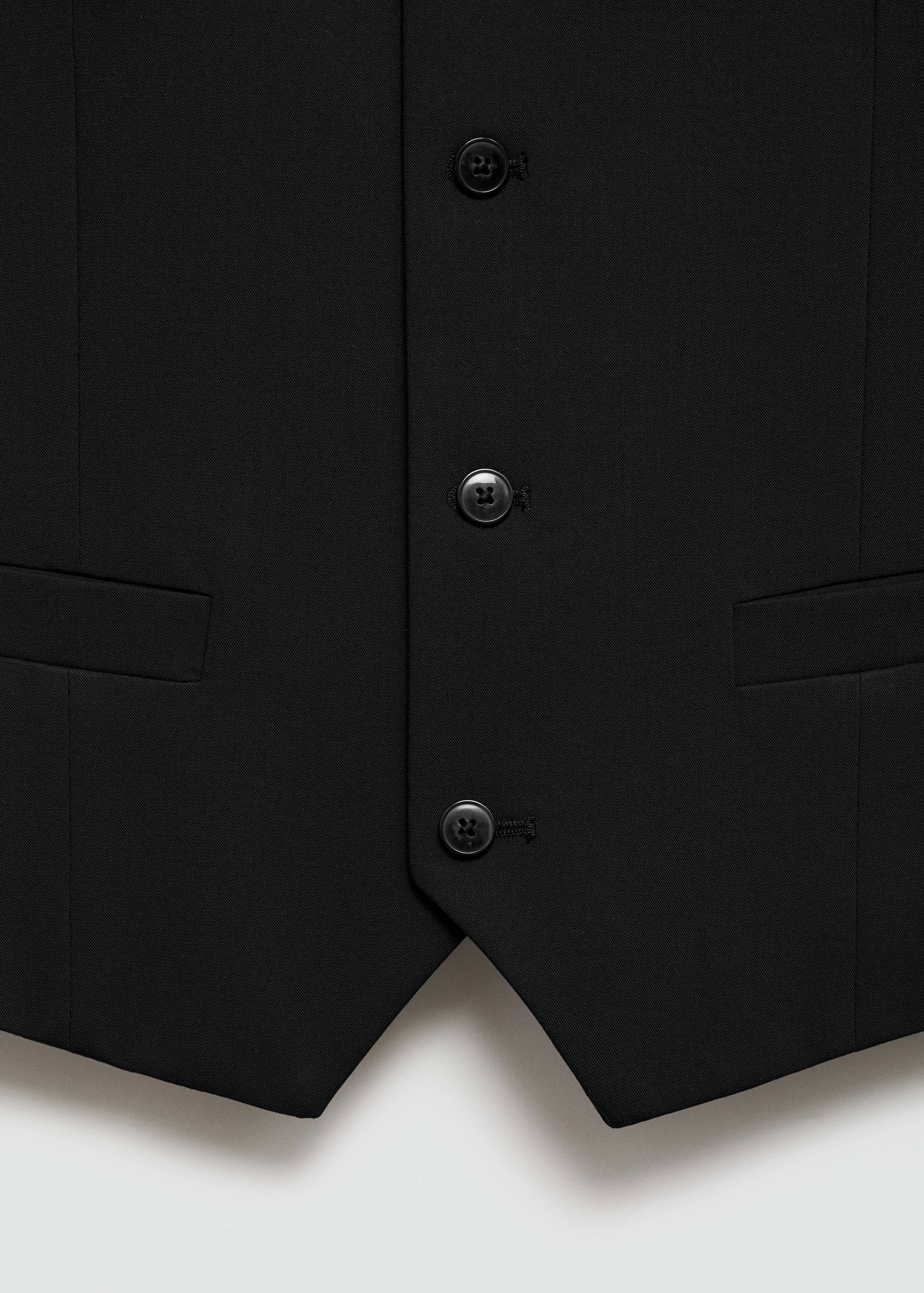 Super slim-fit stretch-fabric suit waistcoat - Details of the article 8