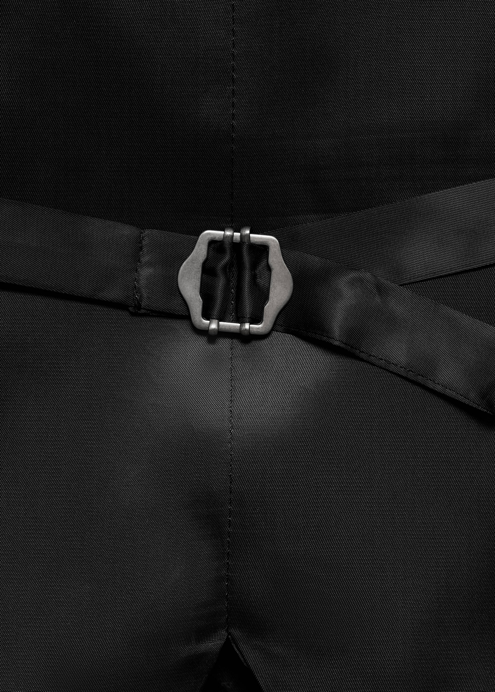 Super slim-fit stretch-fabric suit waistcoat - Details of the article 0