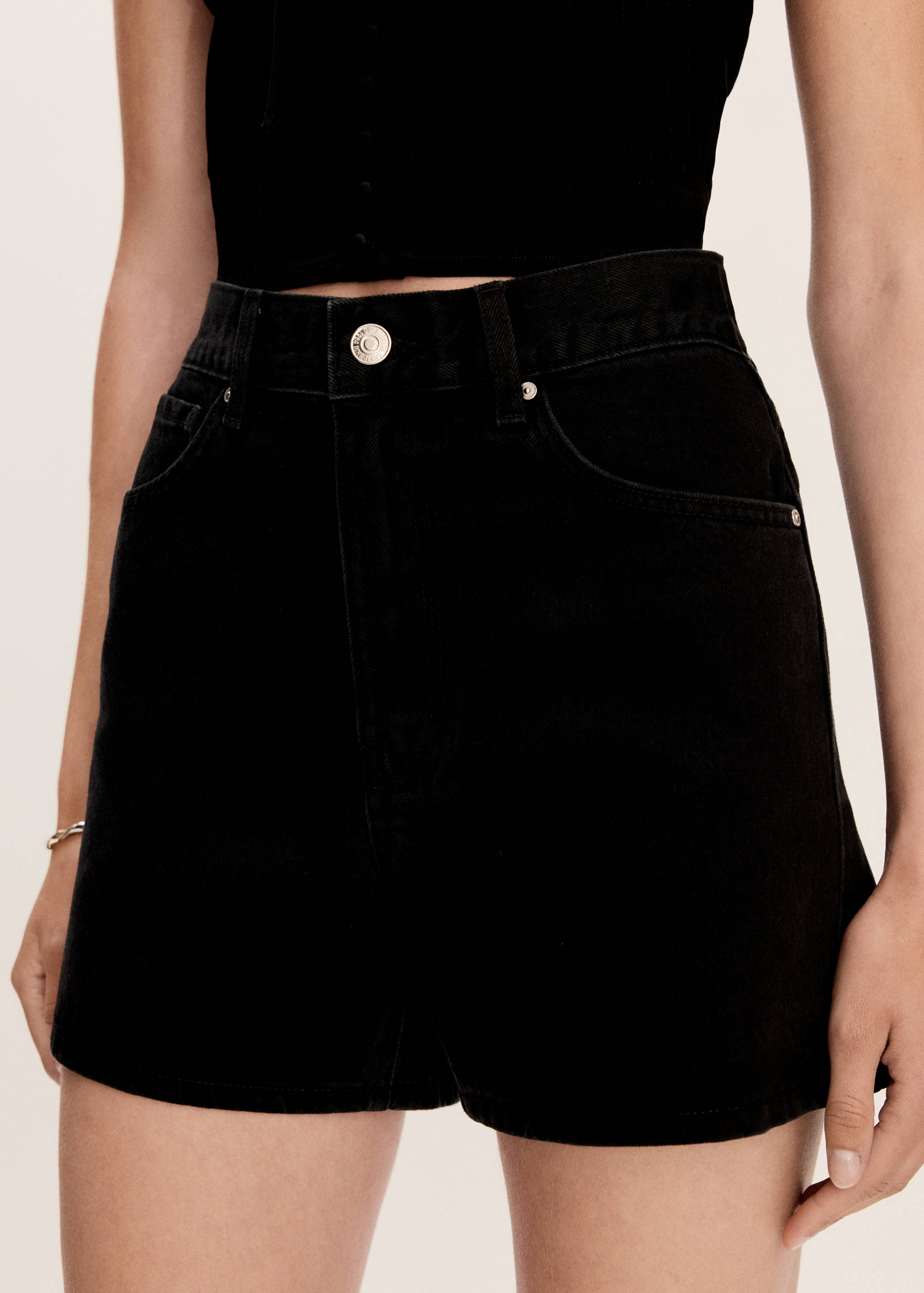 Short jean taille haute - Détail de l'article 6