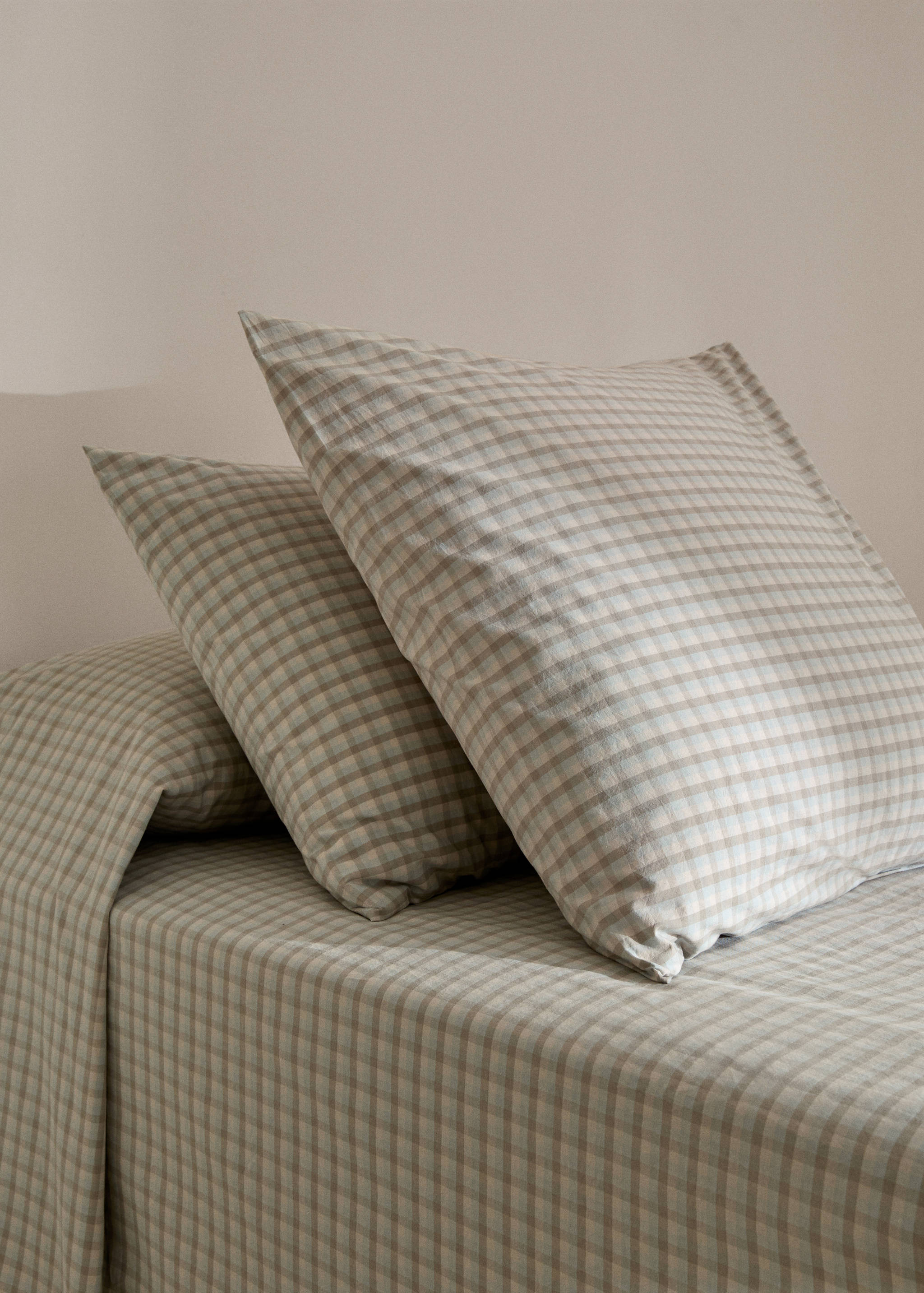 Vichy square pillowcase 24x24 in - General plane