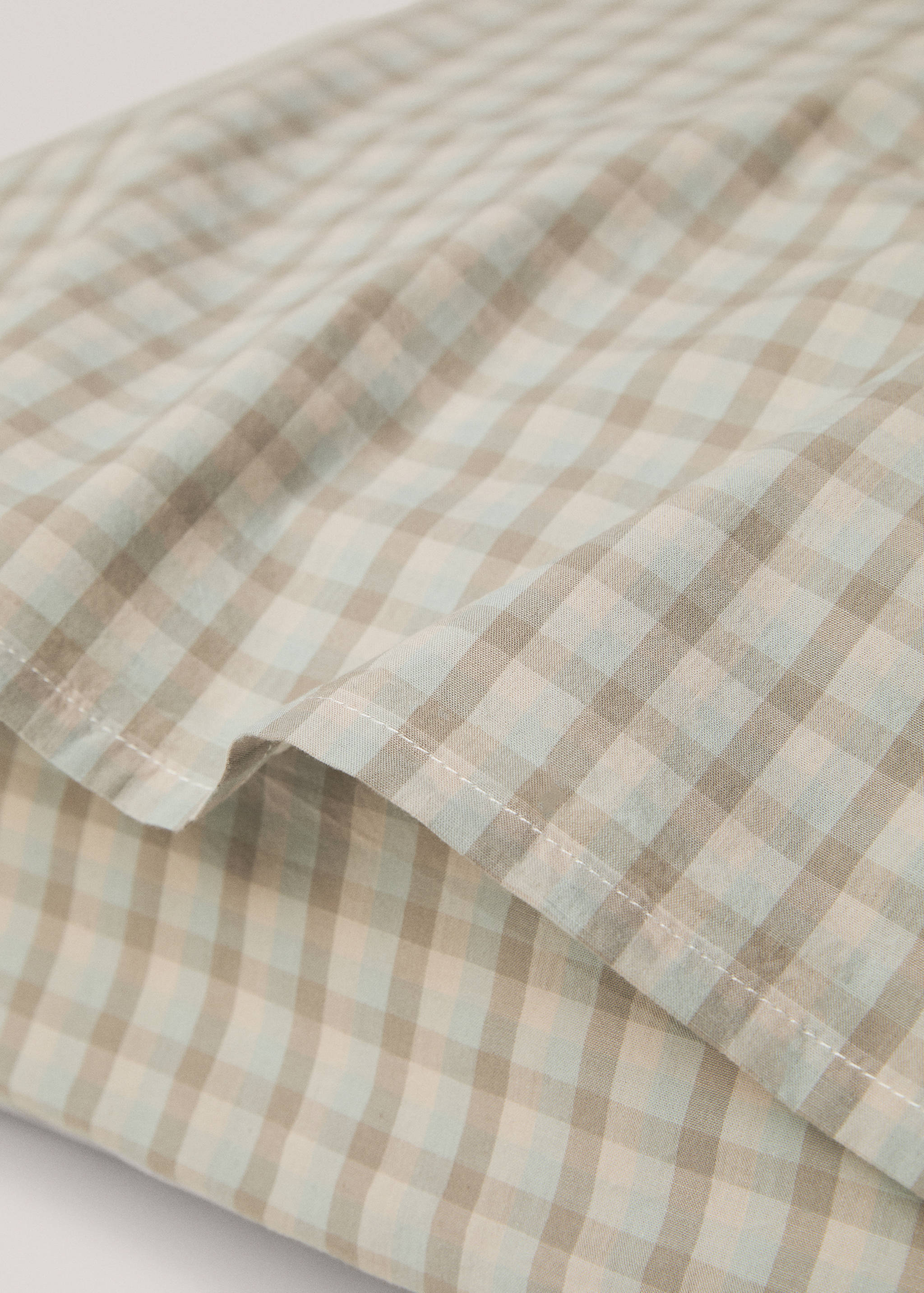 Vichy square pillowcase 24x24 in - Details of the article 1