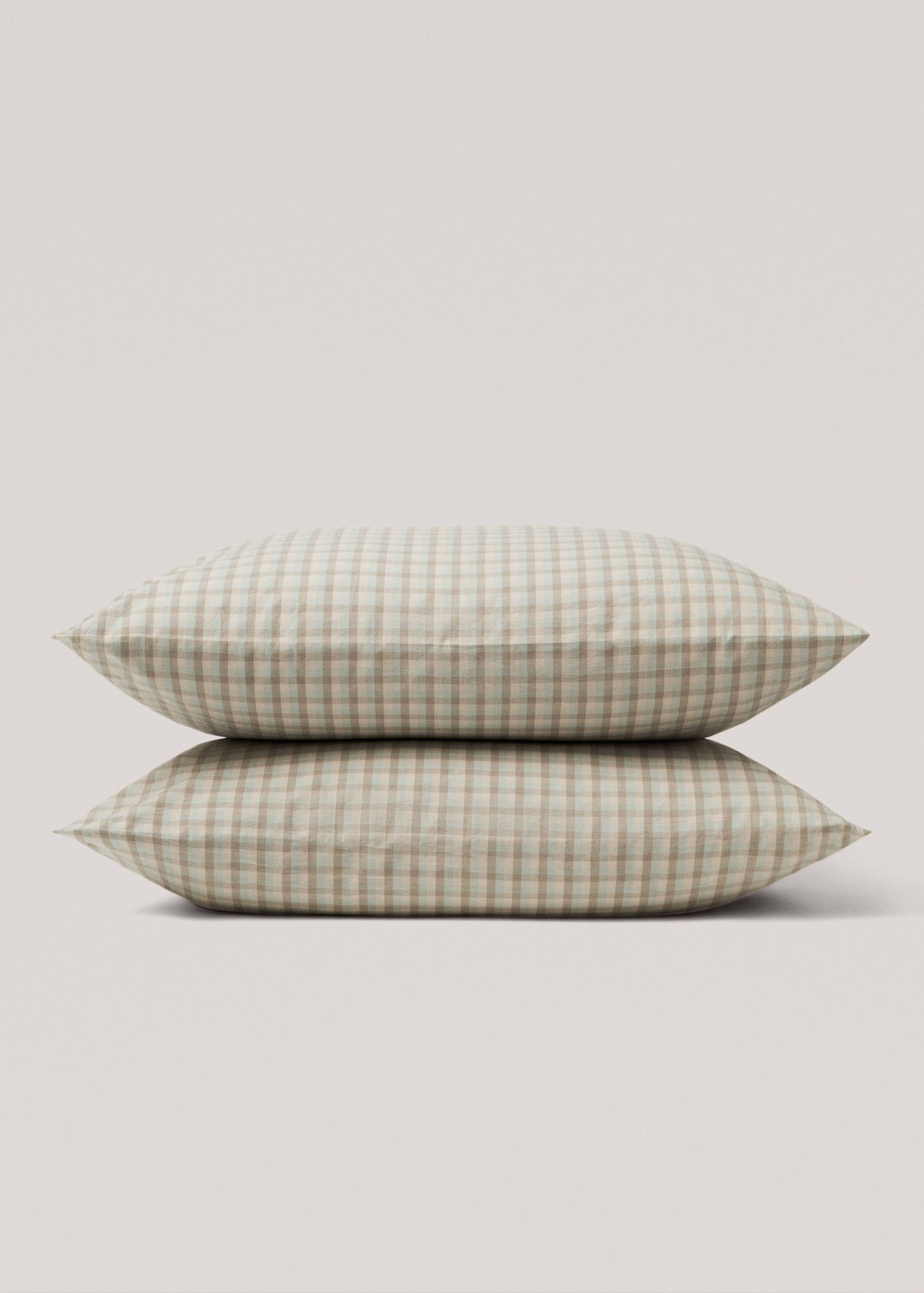 Vichy square pillowcase 24x24 in - Details of the article 3