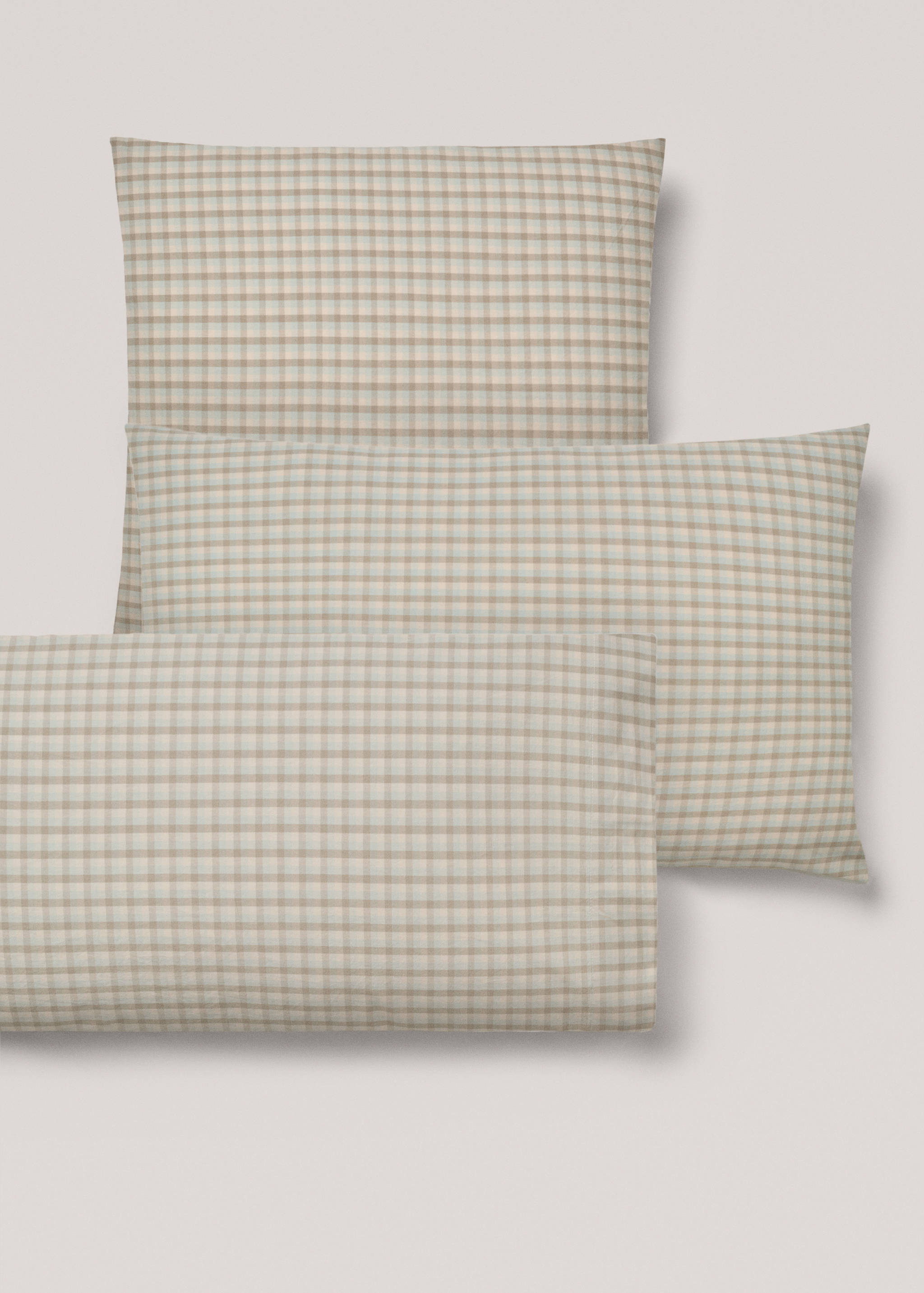 Vichy square pillowcase 24x24 in - Details of the article 4