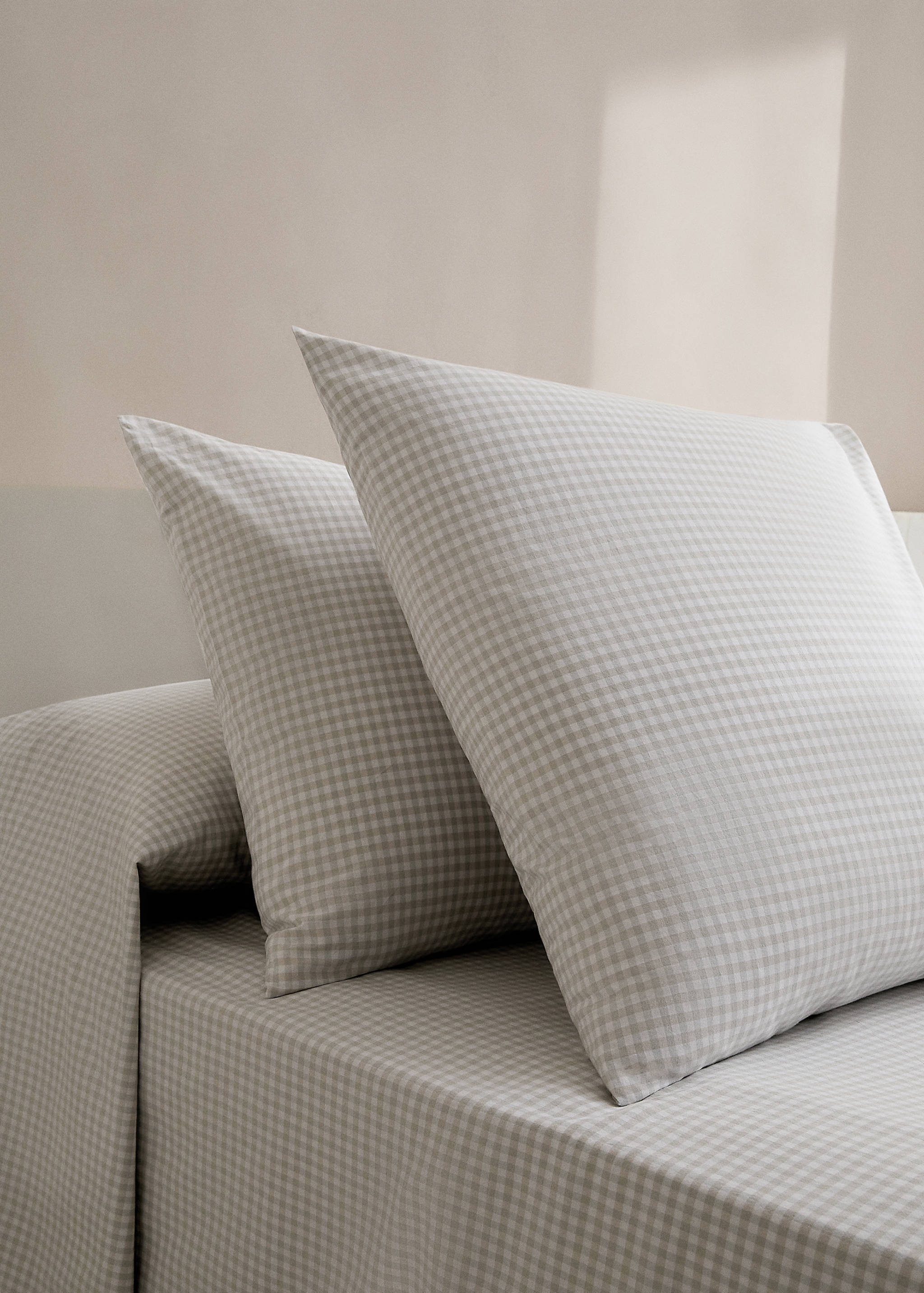 Vichy square pillowcase 24x24 in - General plane