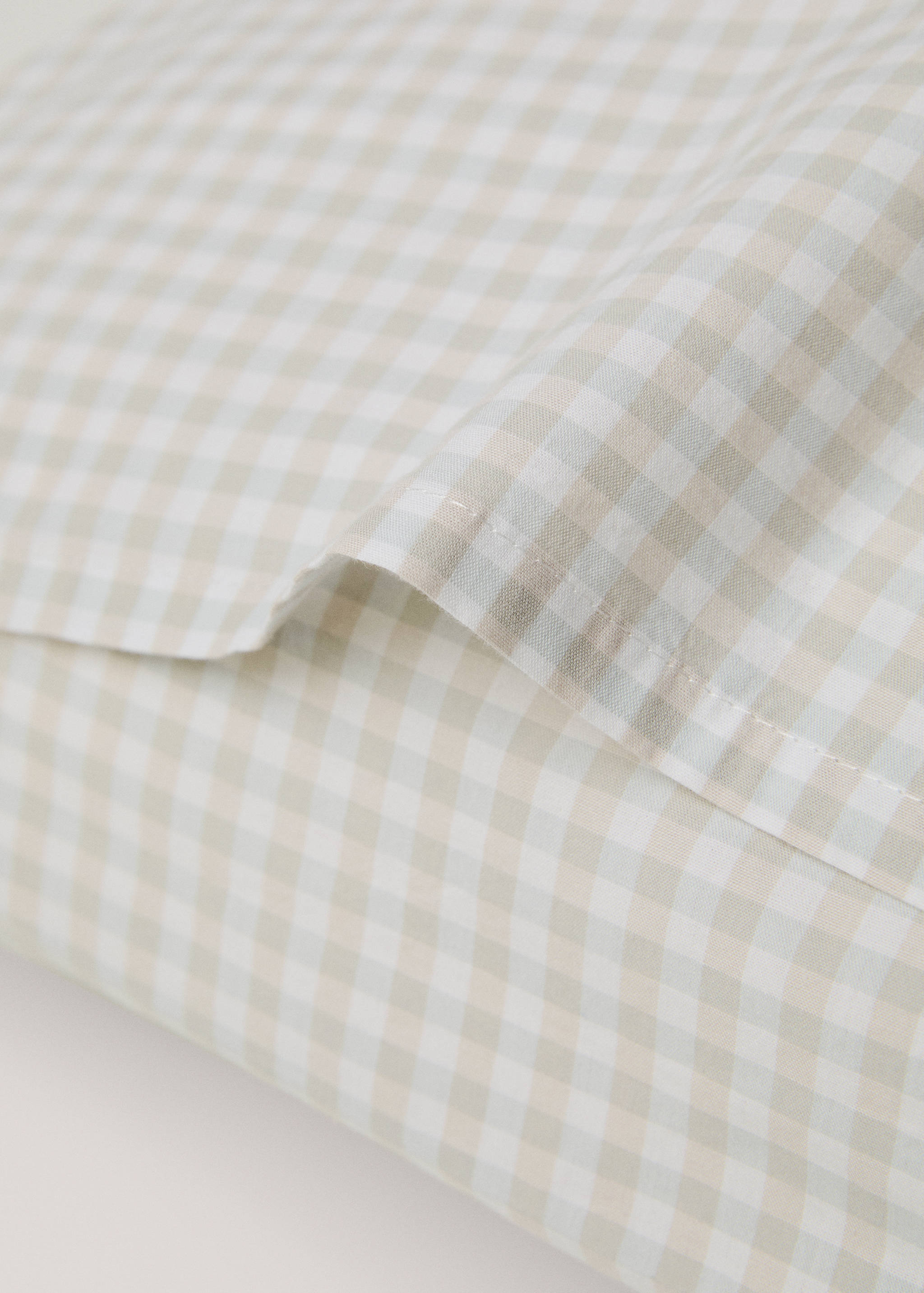 Vichy square pillowcase 24x24 in - Details of the article 1