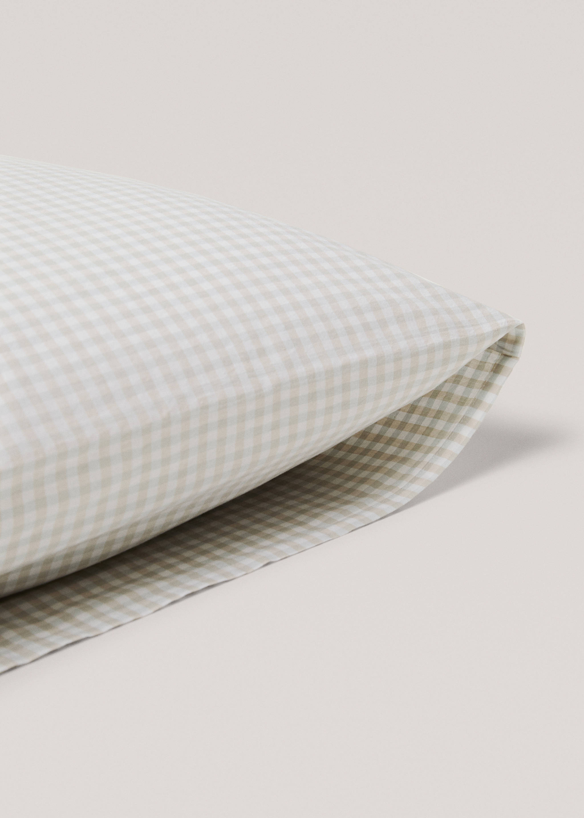 Vichy square pillowcase 24x24 in - Details of the article 2