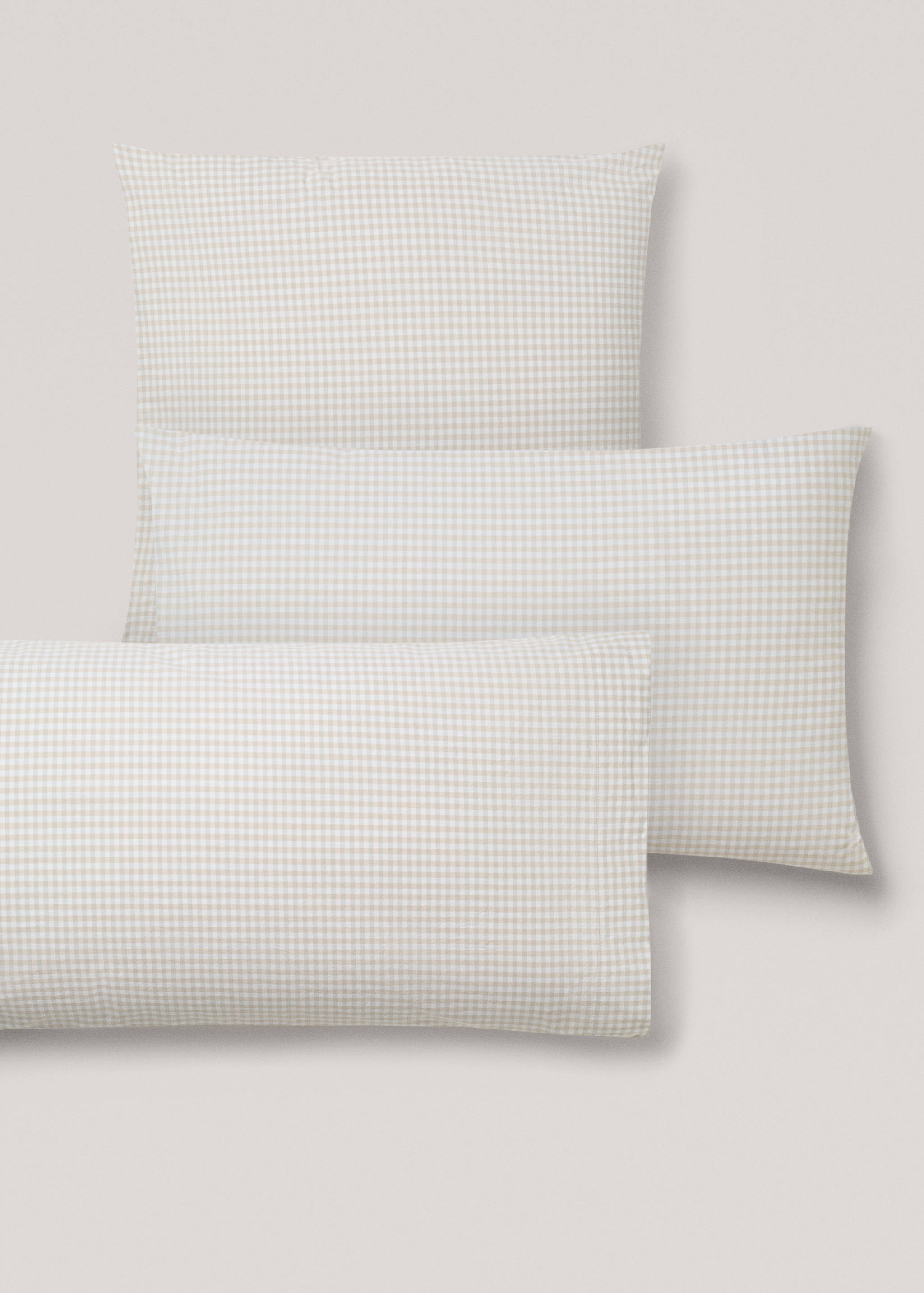 Vichy square pillowcase 24x24 in - Details of the article 4