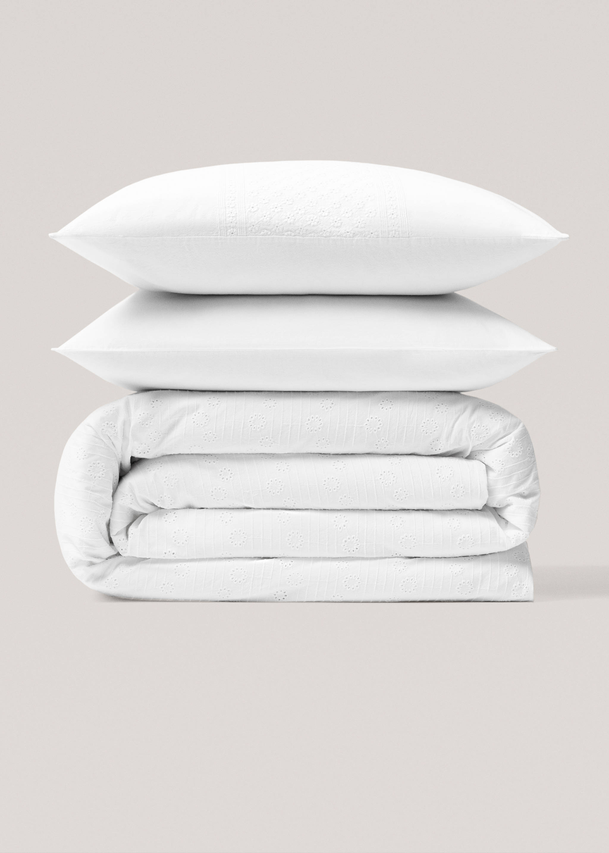 Funda nòrdica cotó brodat floral llit 180cm - Article sense model