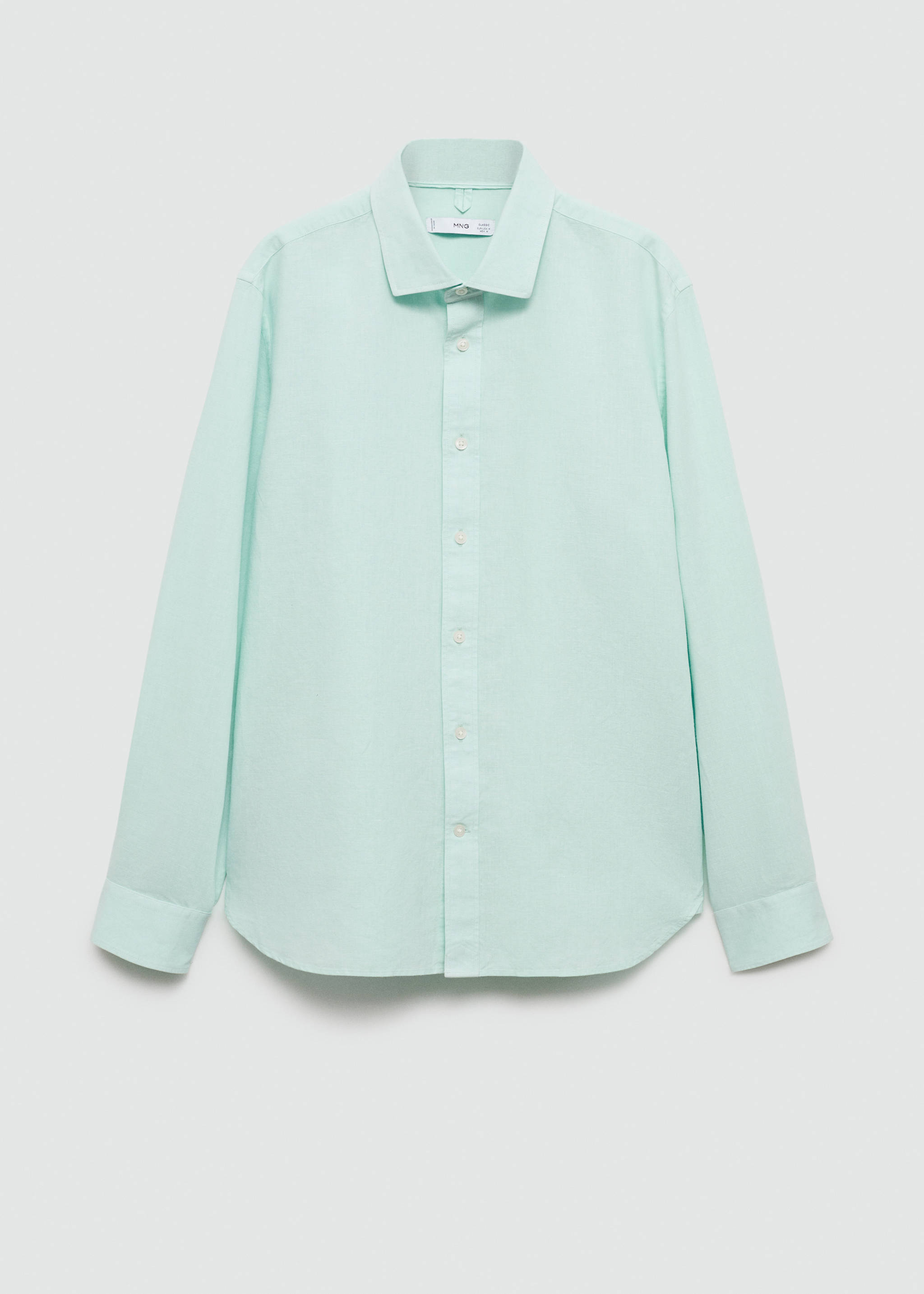 Classic-fit linen-blend shirt - Article without model