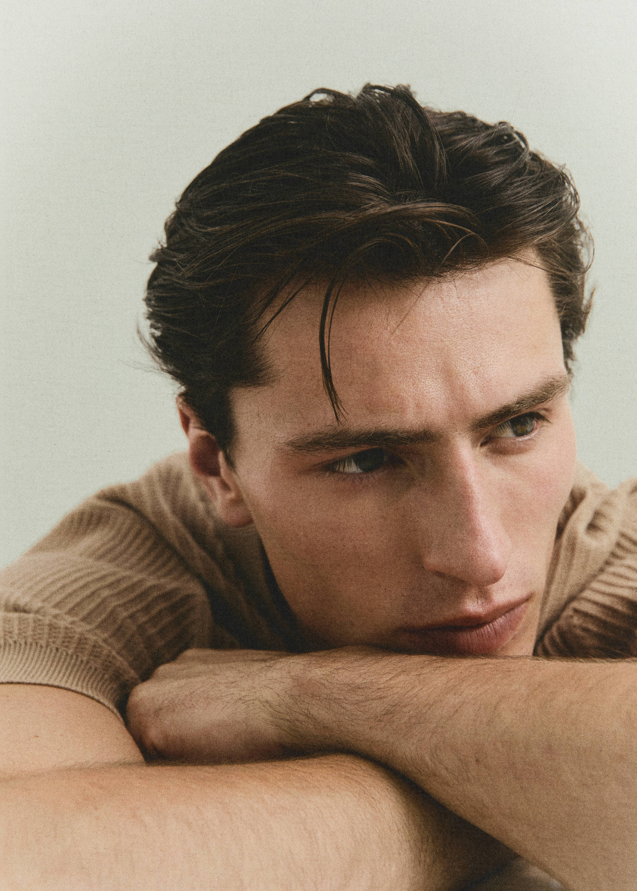 罗纹针织T恤 - null