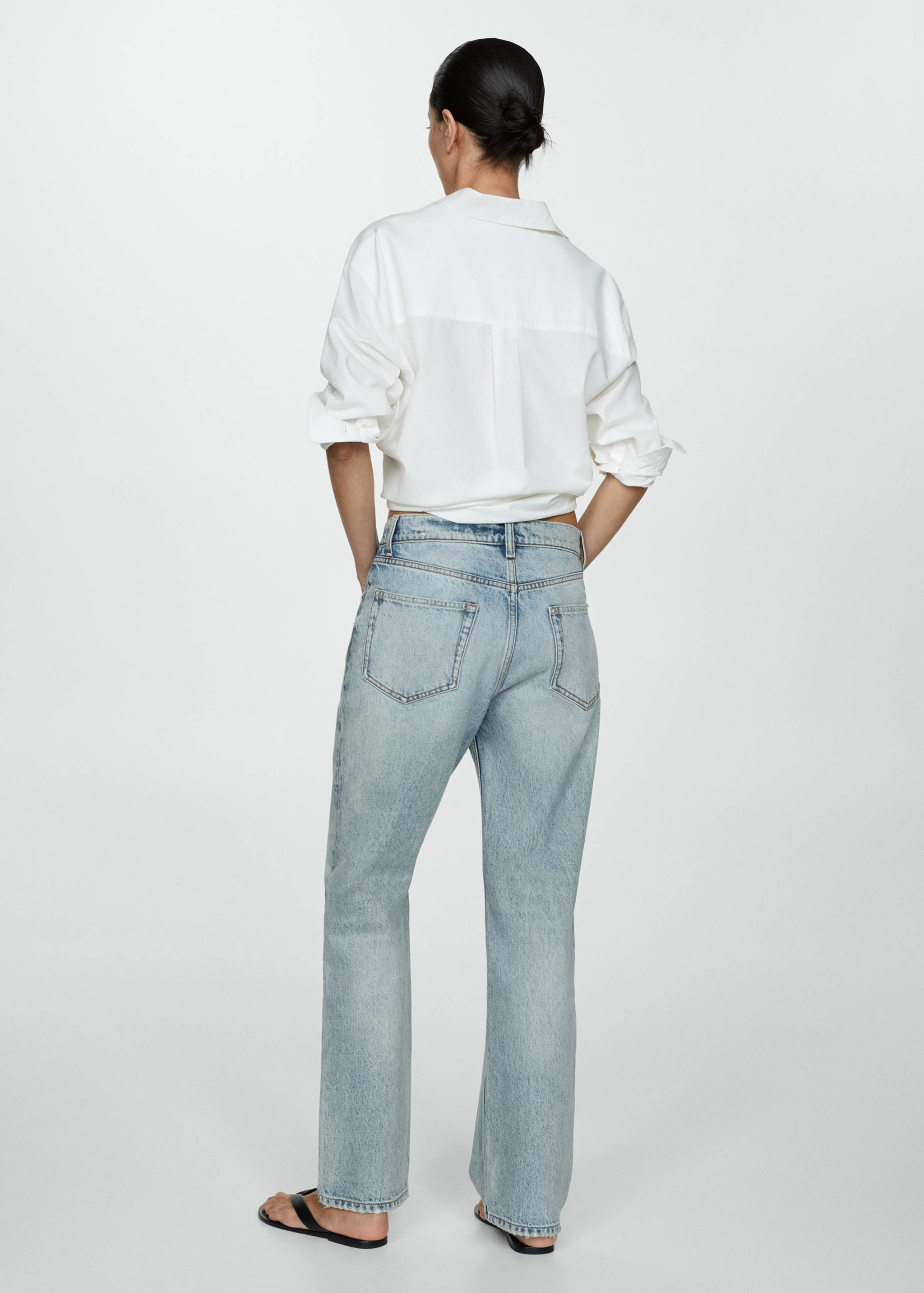 Jupe-culotte jean taille normale - Verso de l’article