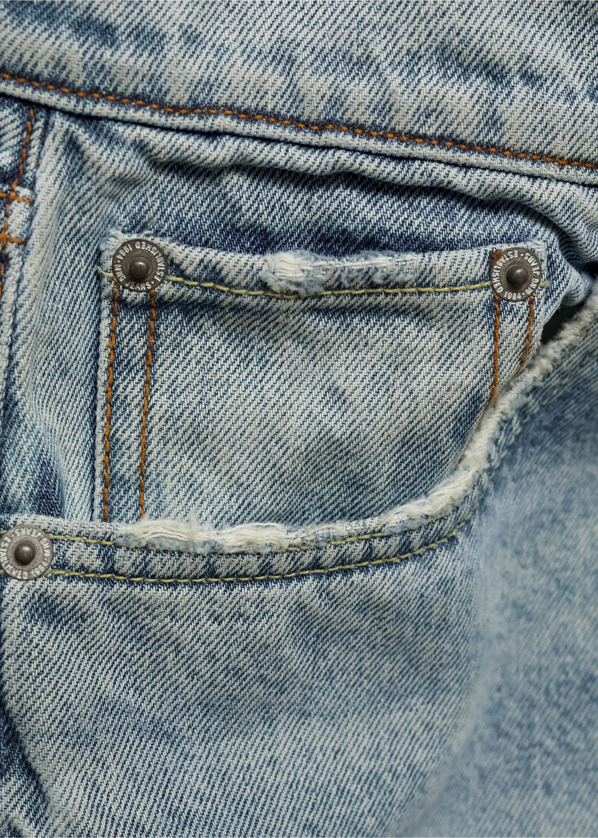 Mid waist culotte jeans - Details of the article 0, Light Blue. Ref: 77060585-00.