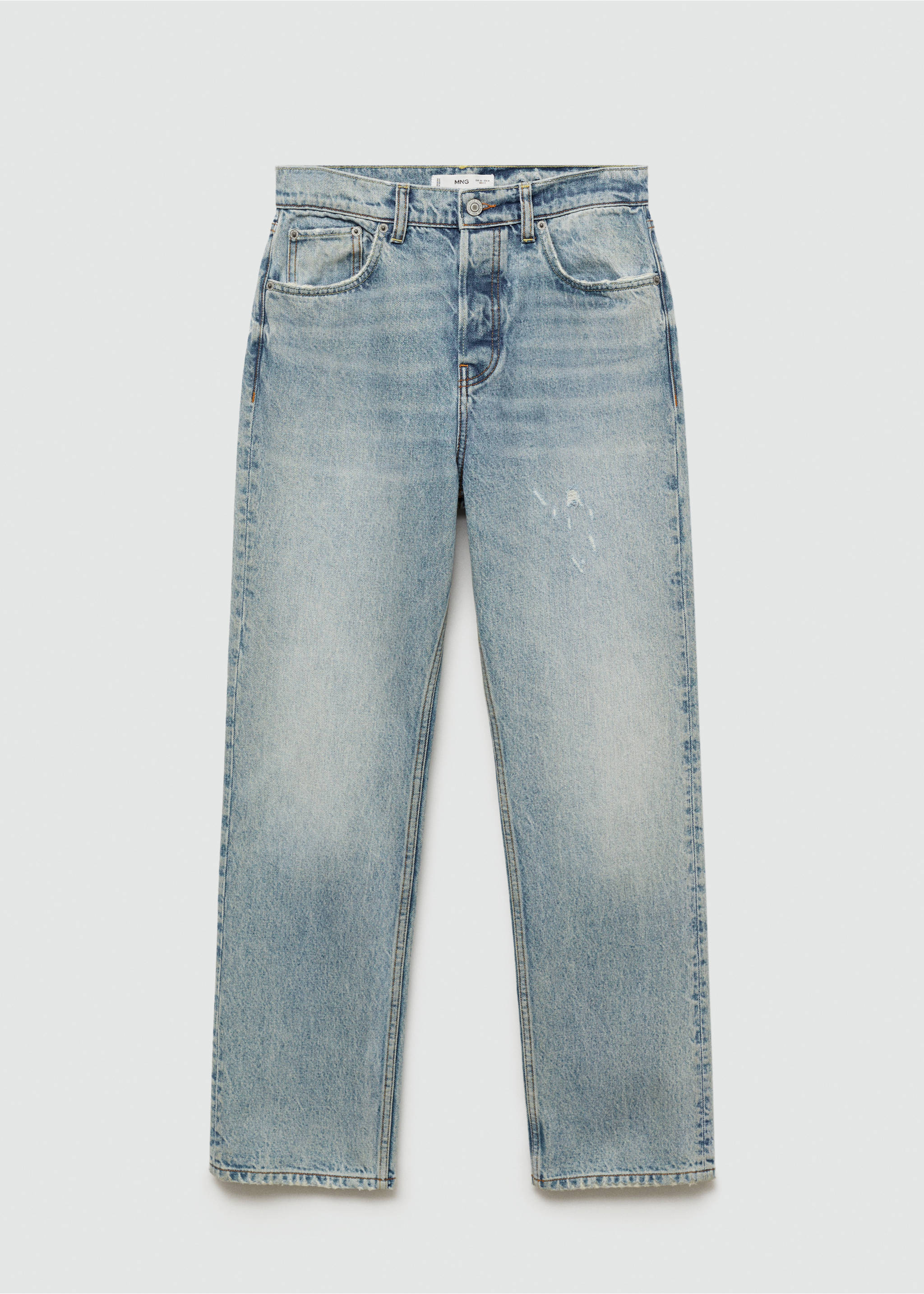 Mid waist culotte jeans - Article without model, Light Blue. Ref: 77060585-00.
