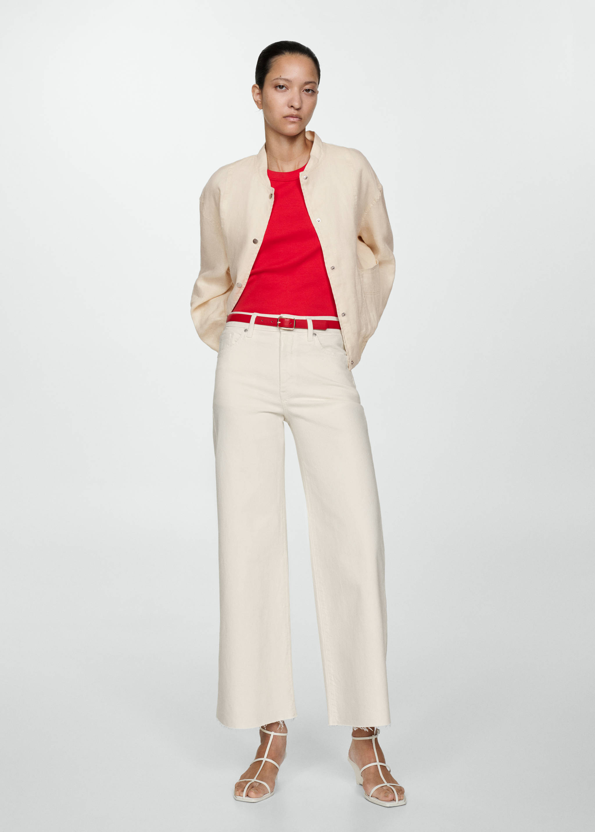 Jupe-culotte jean taille normale - Plan général