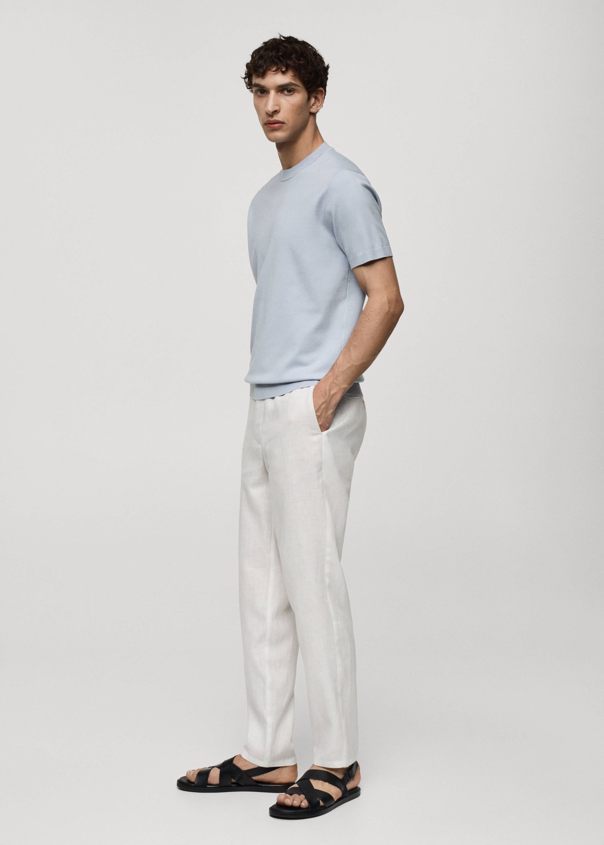 Fine-knit T-shirt - Details of the article 2