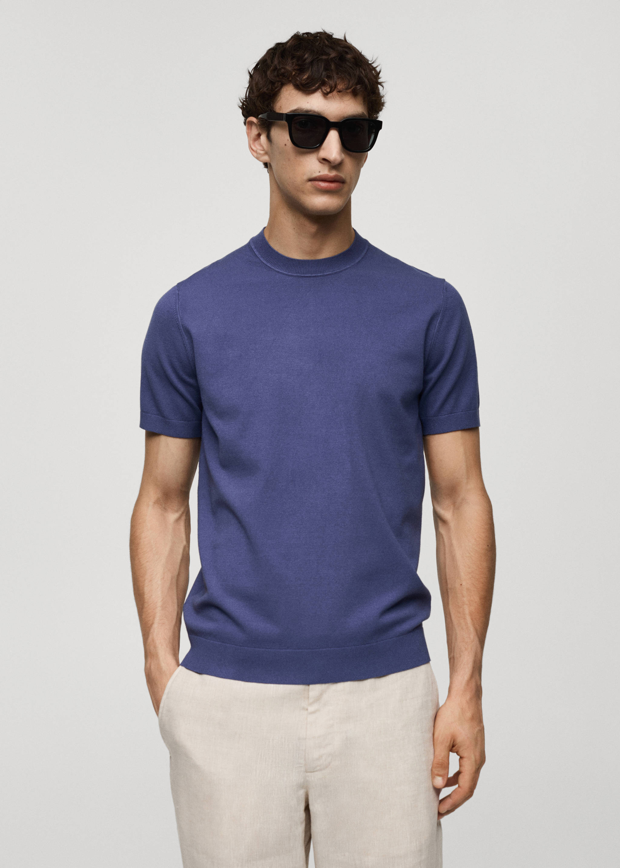 Fine-knit T-shirt - Medium plane