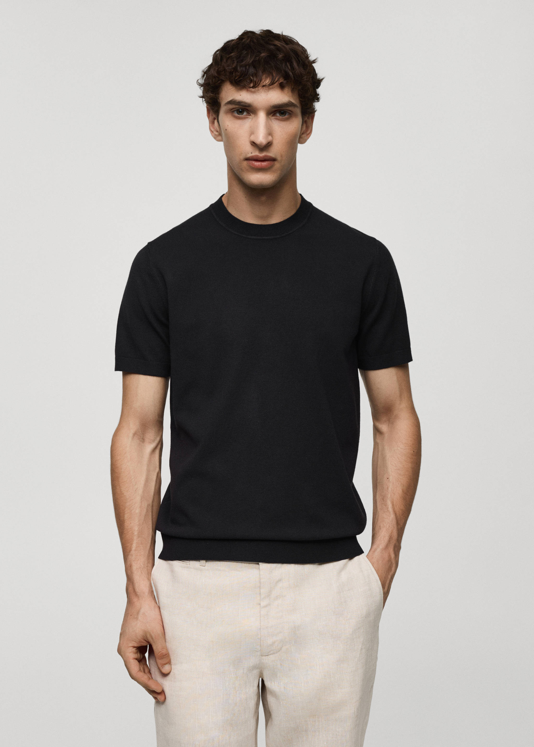 Fine-knit T-shirt - Medium plane