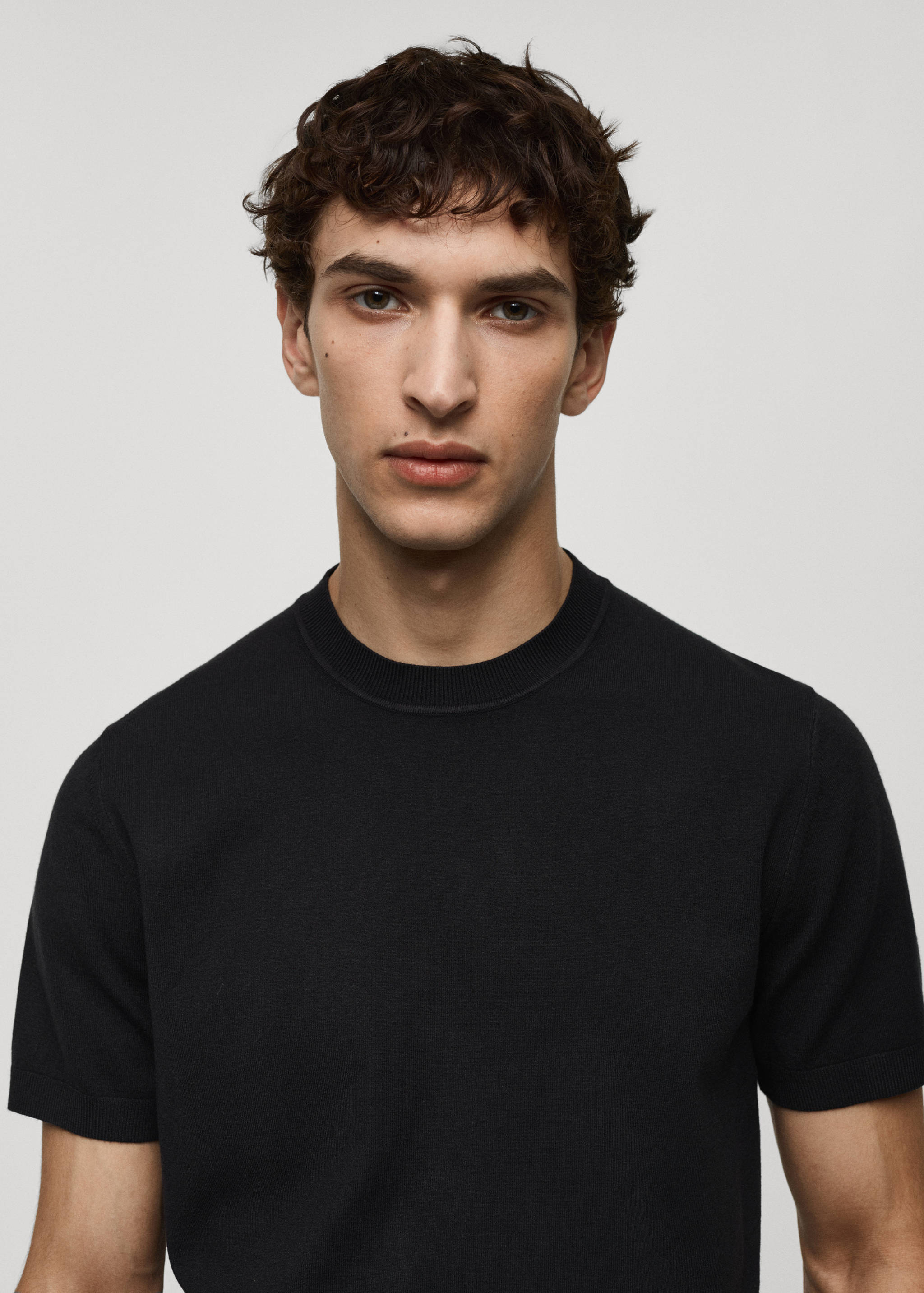 Fine-knit T-shirt - Details of the article 1