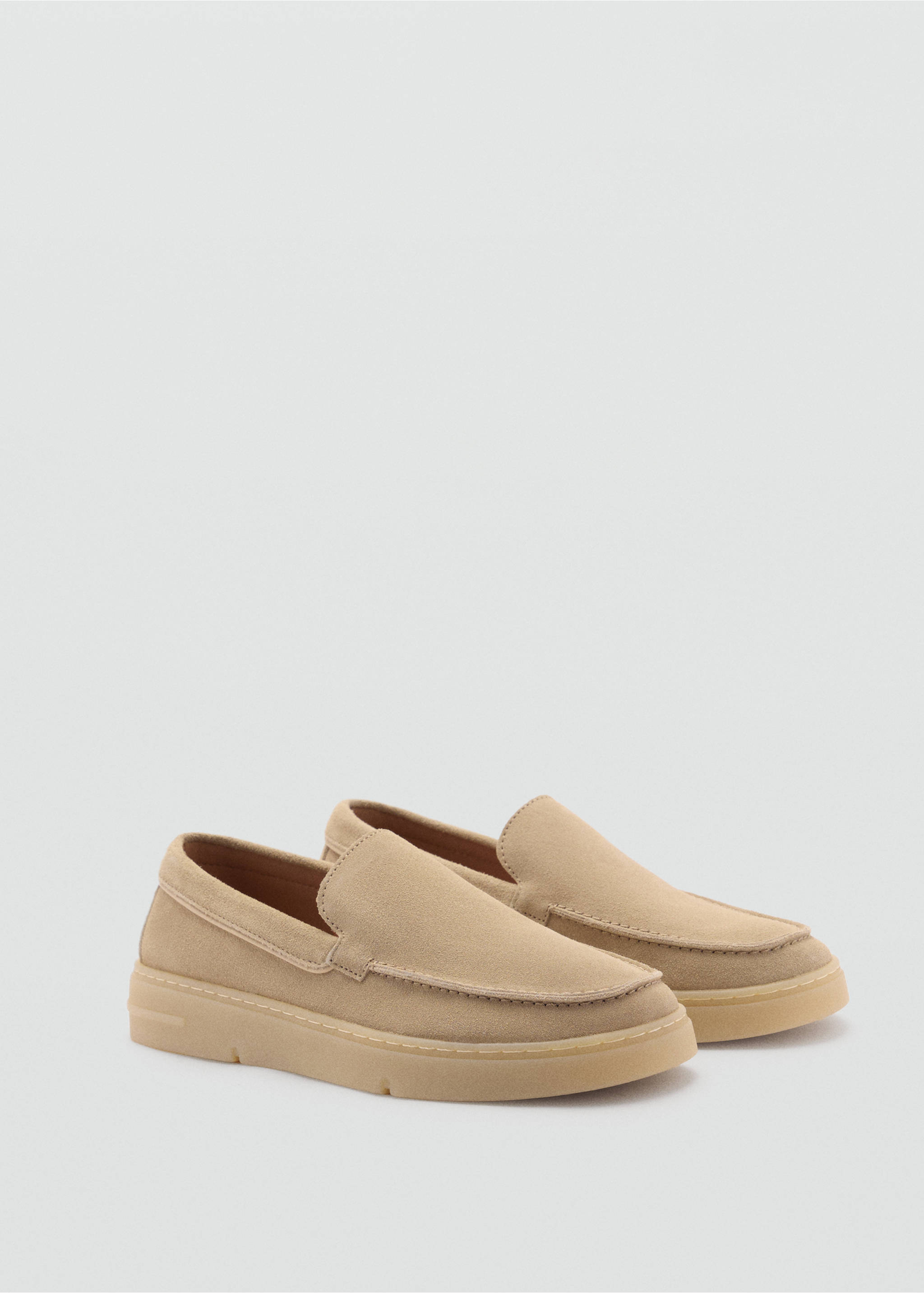 Split leather shoes - Medium plane, Sand. Ref: 77060595-00.