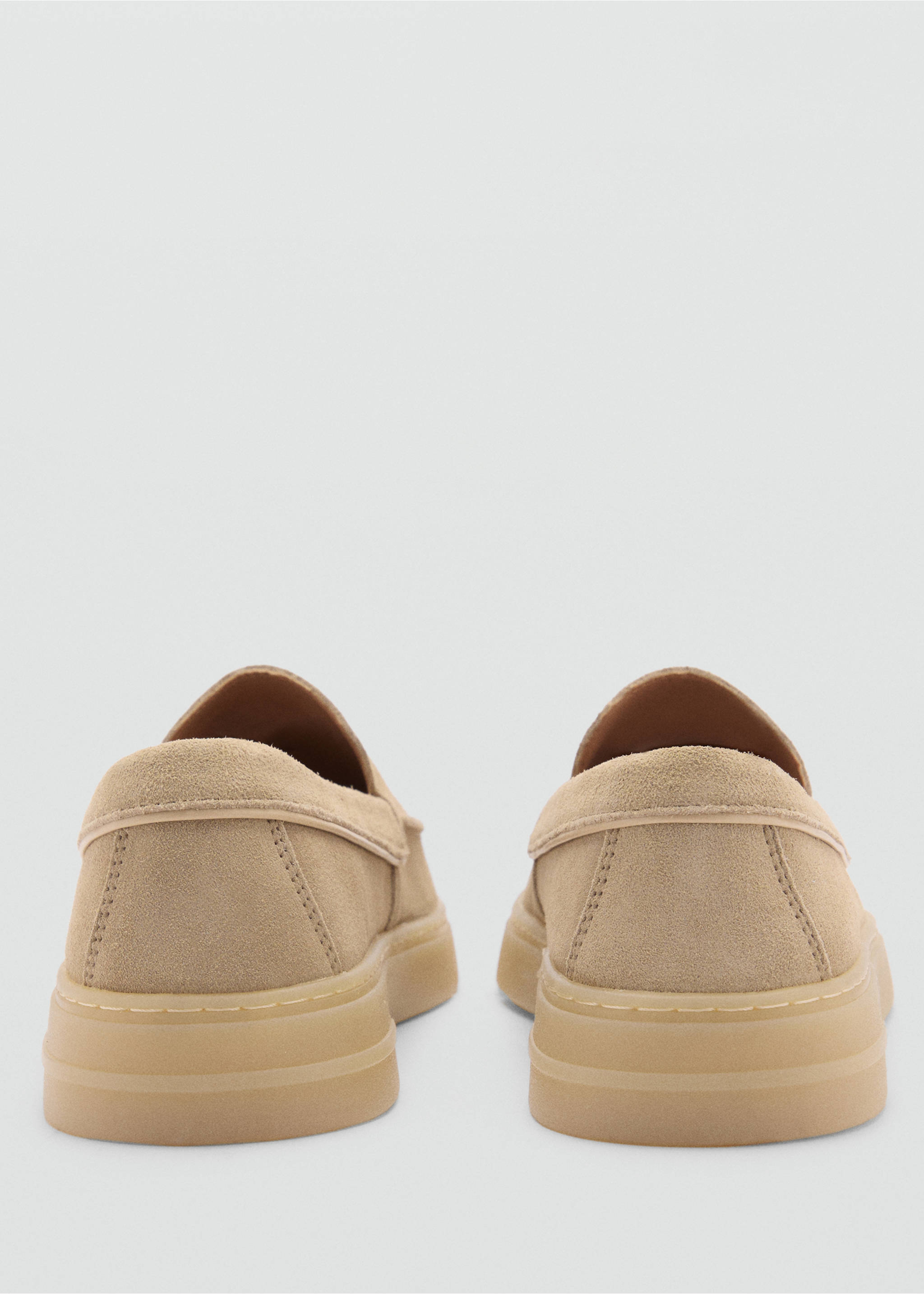 Split leather shoes - Details of the article 1, Sand. Ref: 77060595-00.