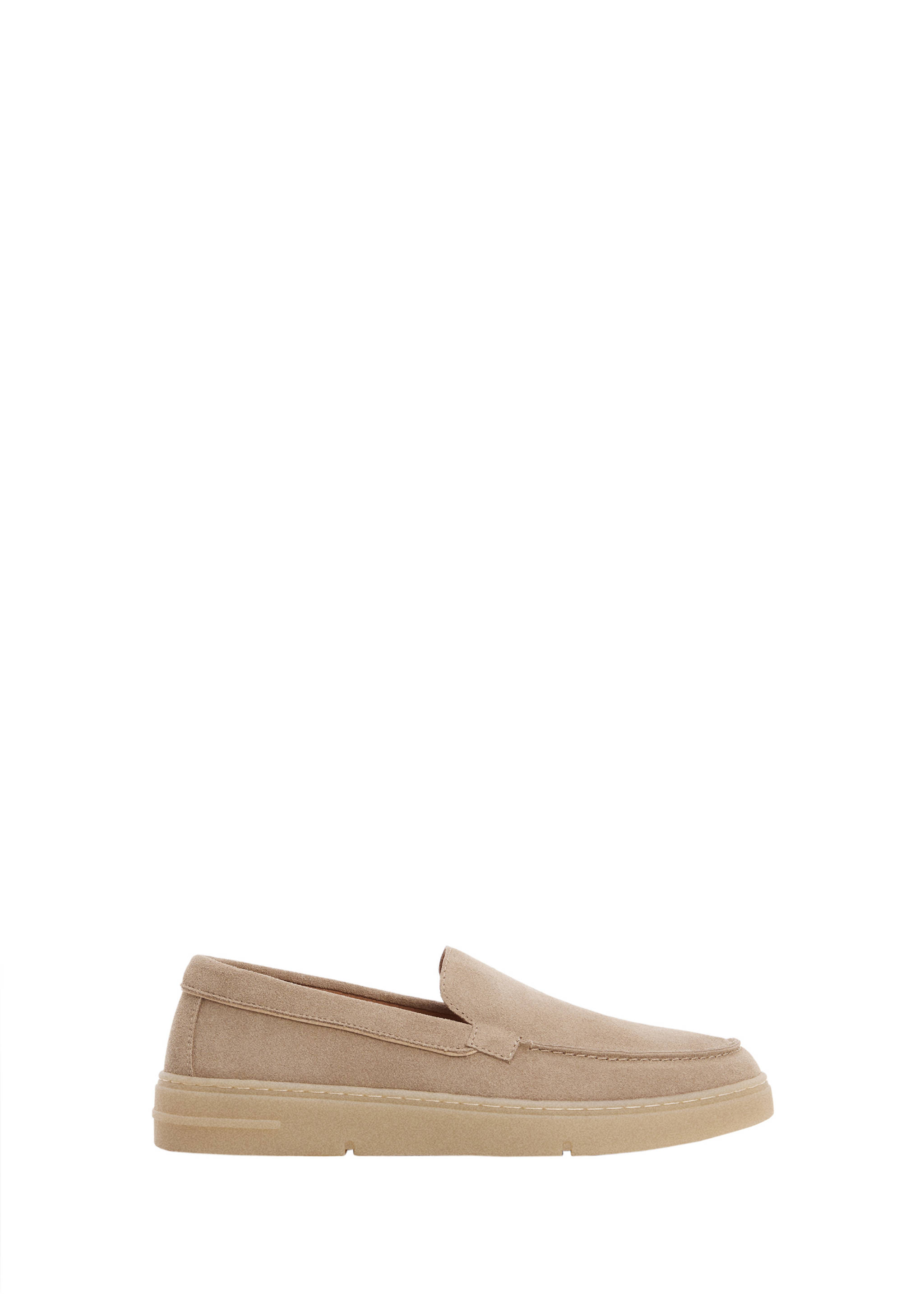 Split leather shoes - Details of the article 9, Sand. Ref: 77060595-00.