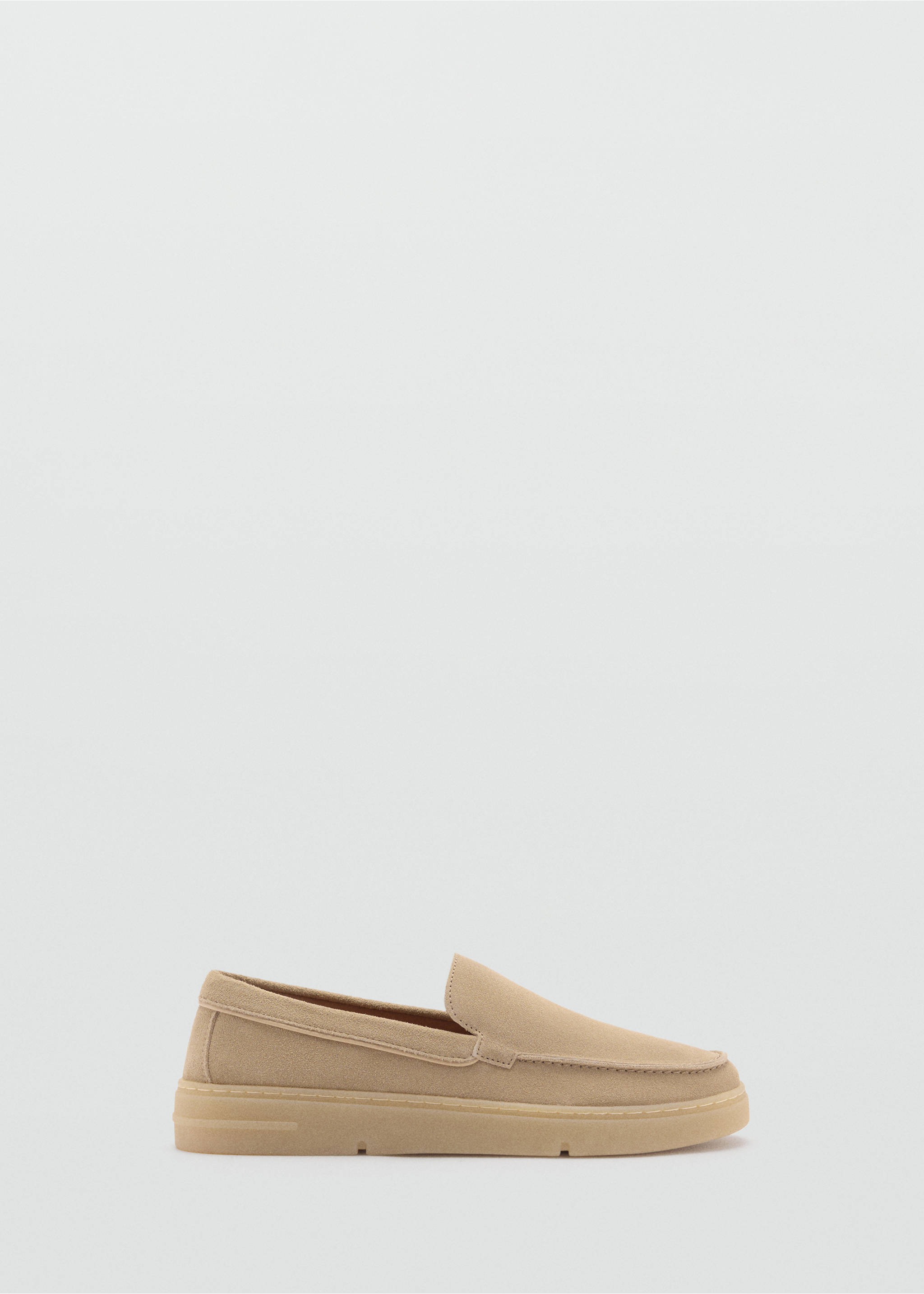 Split leather shoes - Article without model, Sand. Ref: 77060595-00.