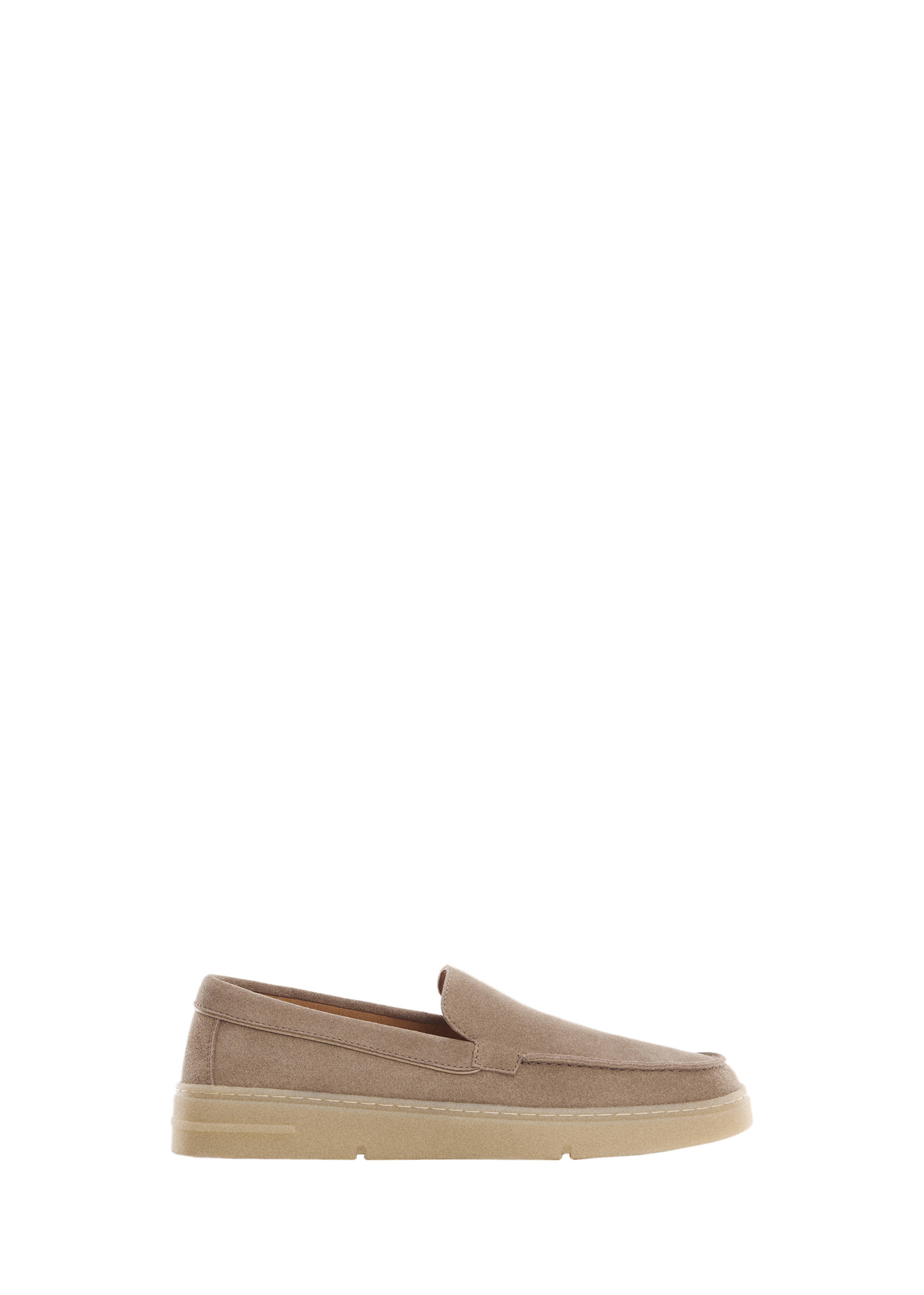 Split leather shoes - Details of the article 9, Medium Brown. Ref: 77060595-00.