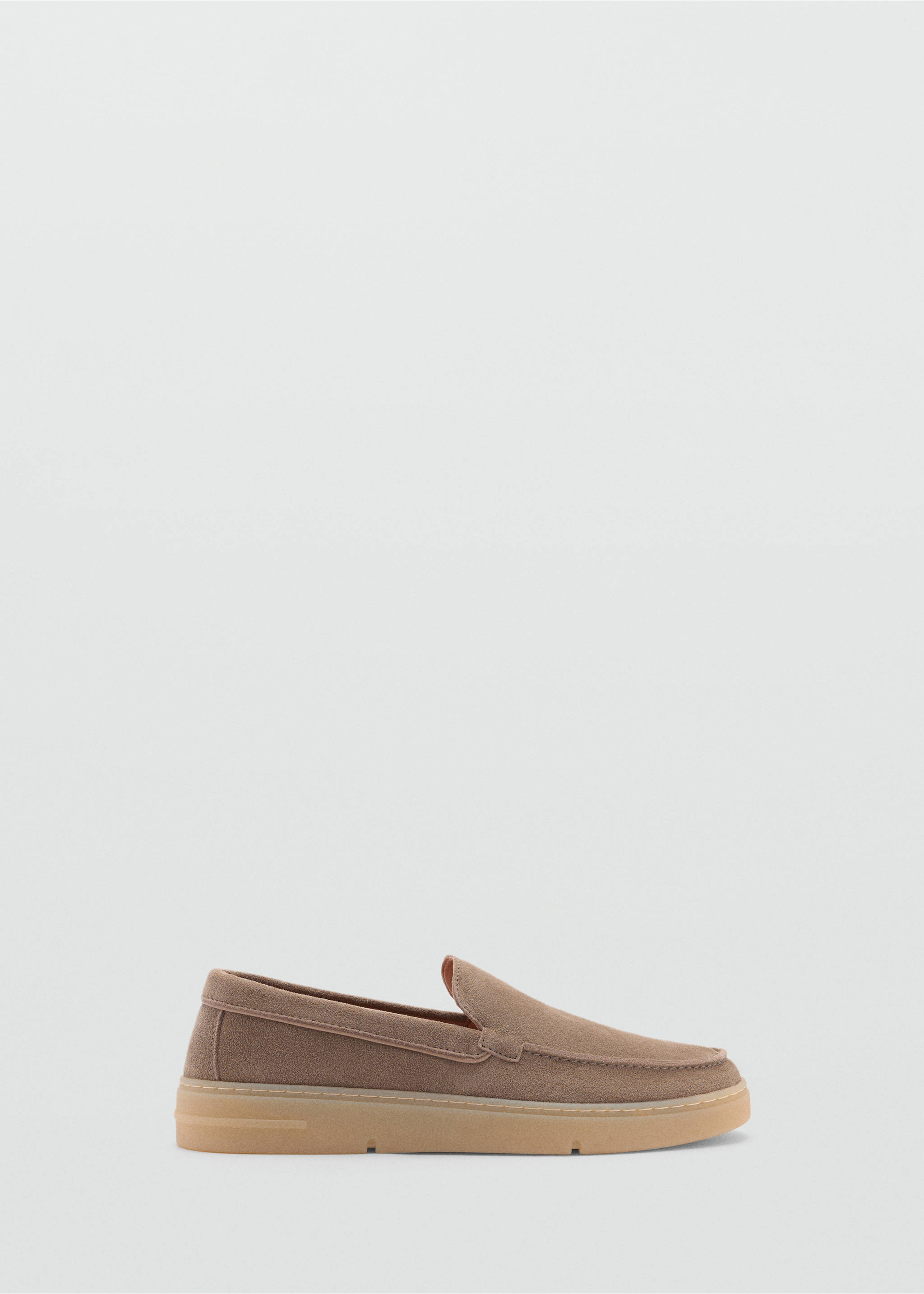 Split leather shoes - Article without model, Medium Brown. Ref: 77060595-00.