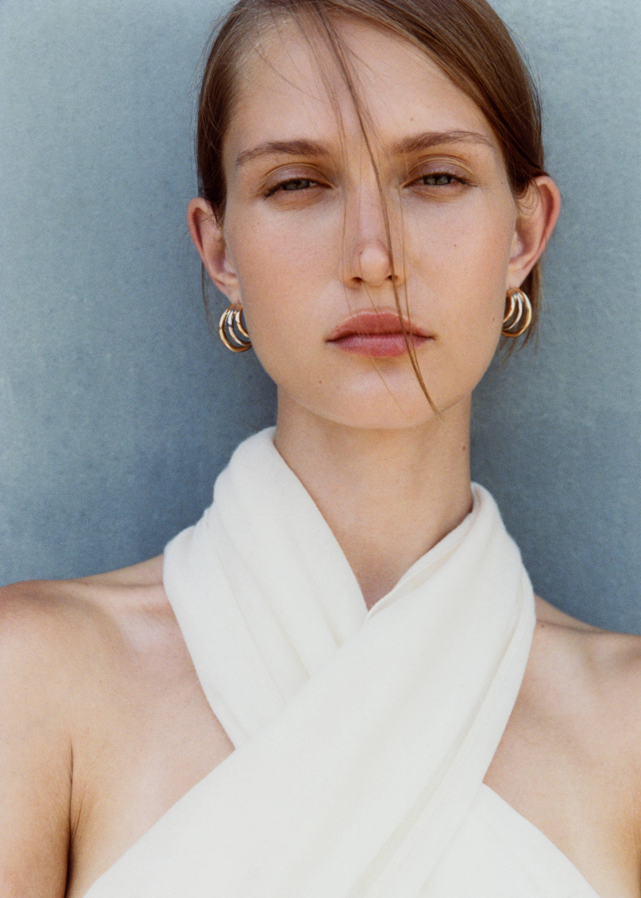 Комбинированные серьги с тройным кольцом - Общий план