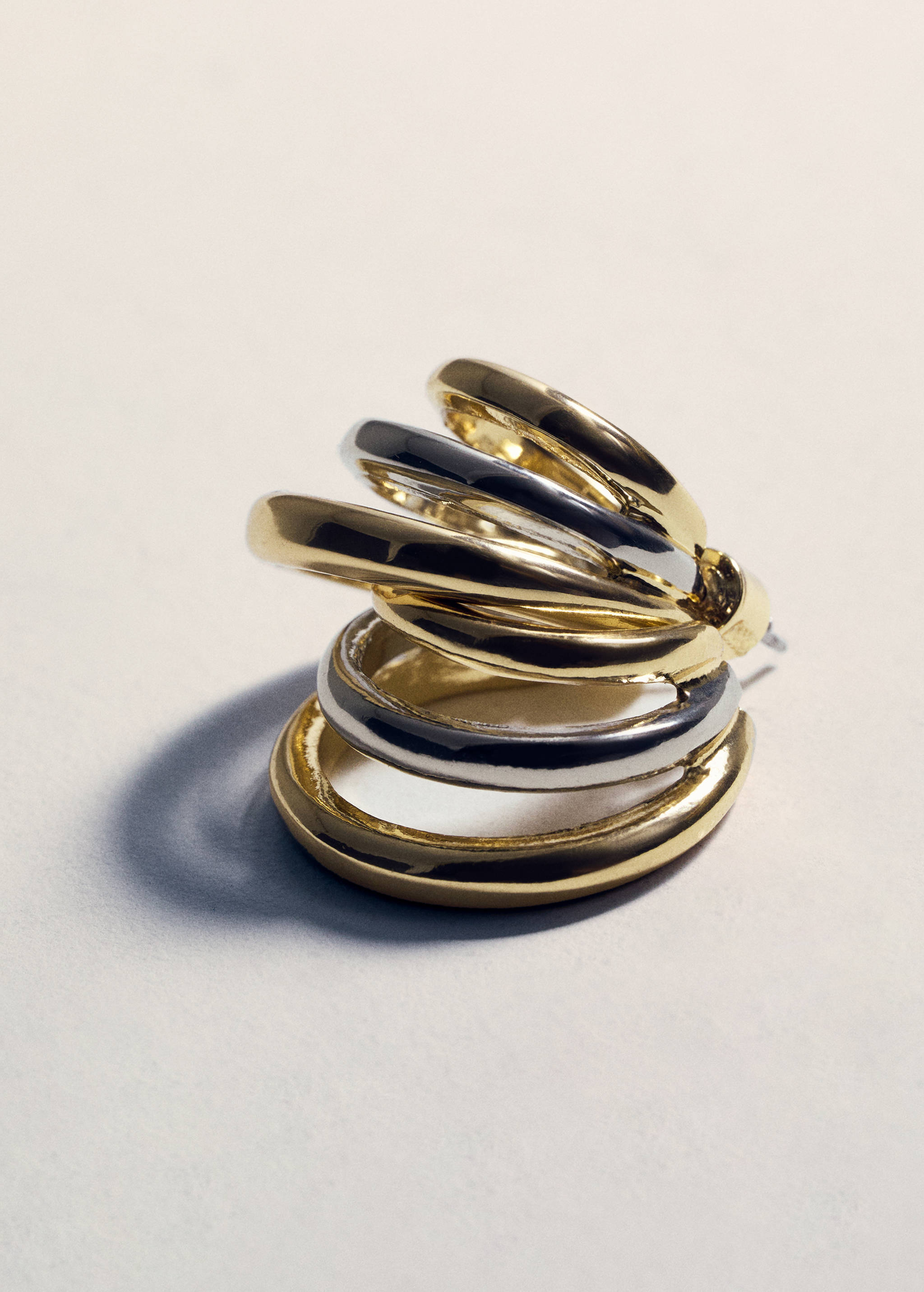 Комбинированные серьги с тройным кольцом - Деталь изделия 5