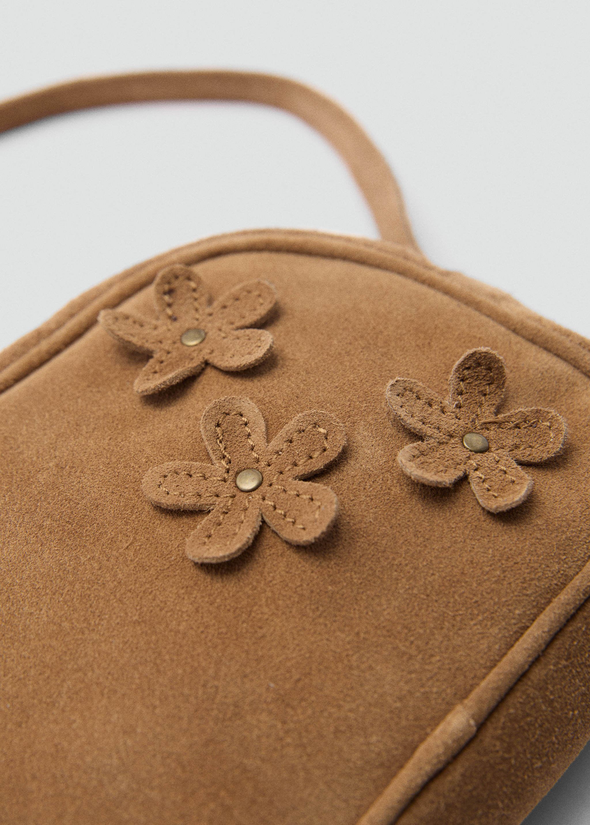 Floral-print leather bag - Details of the article 1