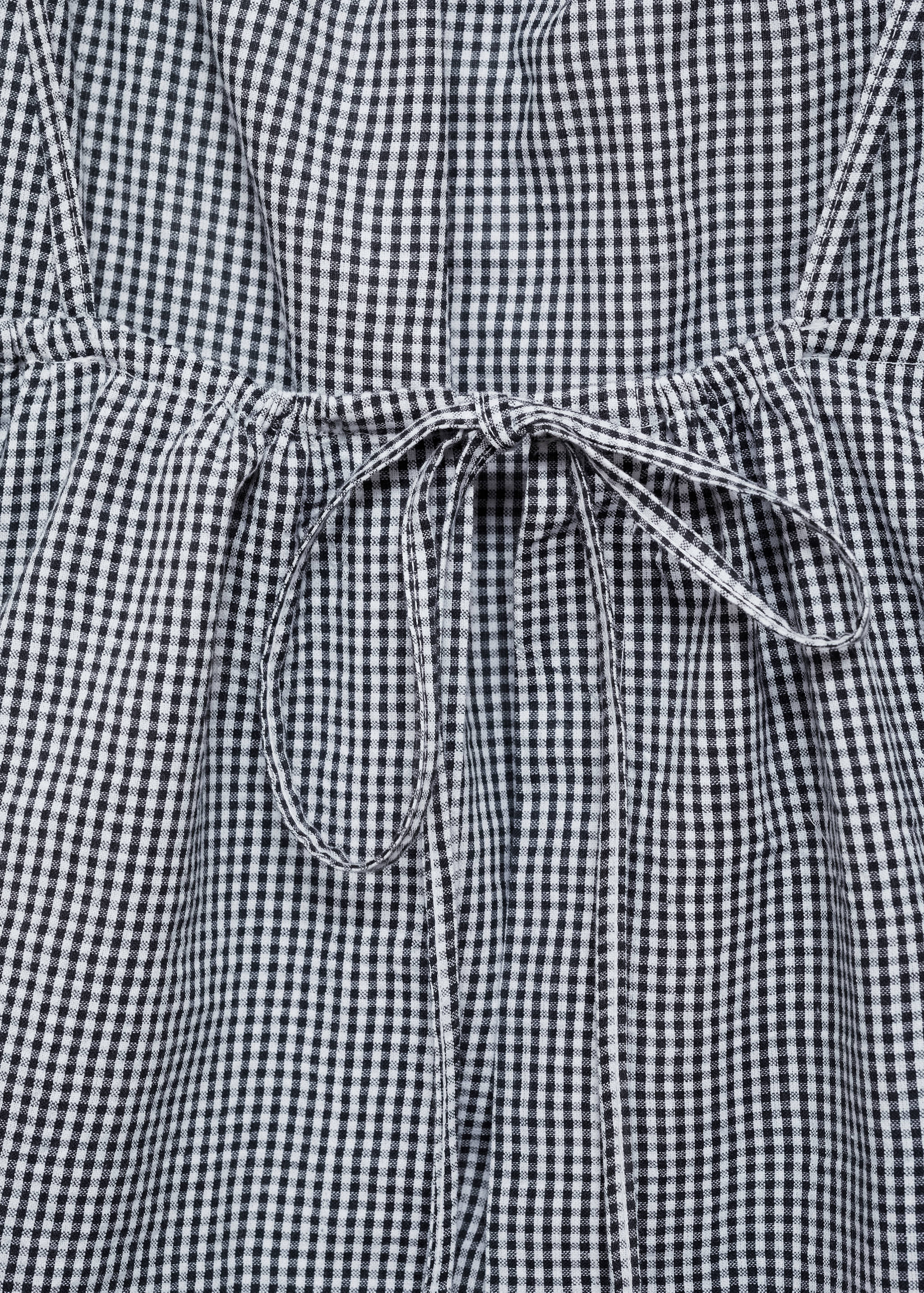 Gingham-check two-piece pyjamas - Details of the article 8