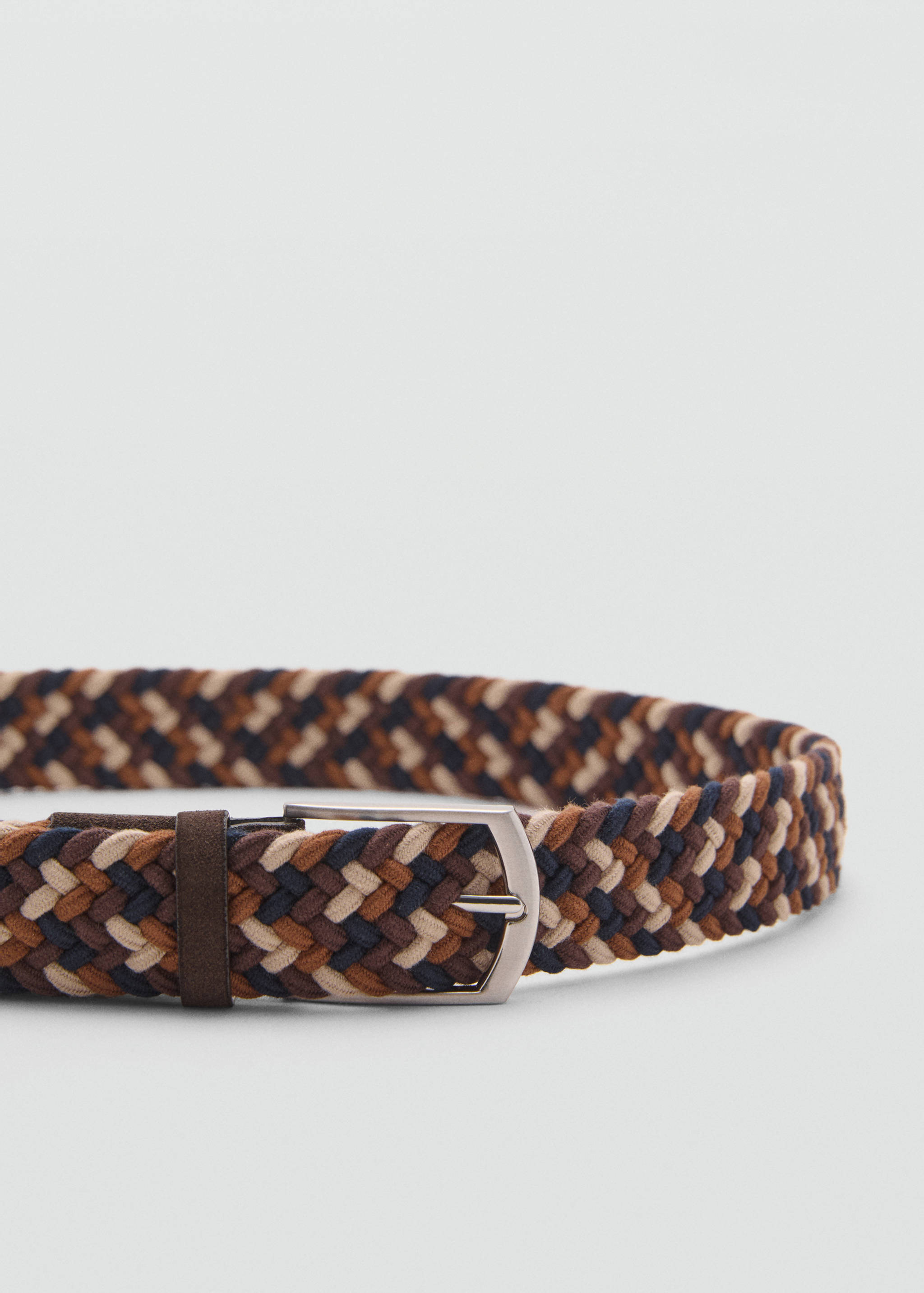 编织松紧彩色腰带 - null