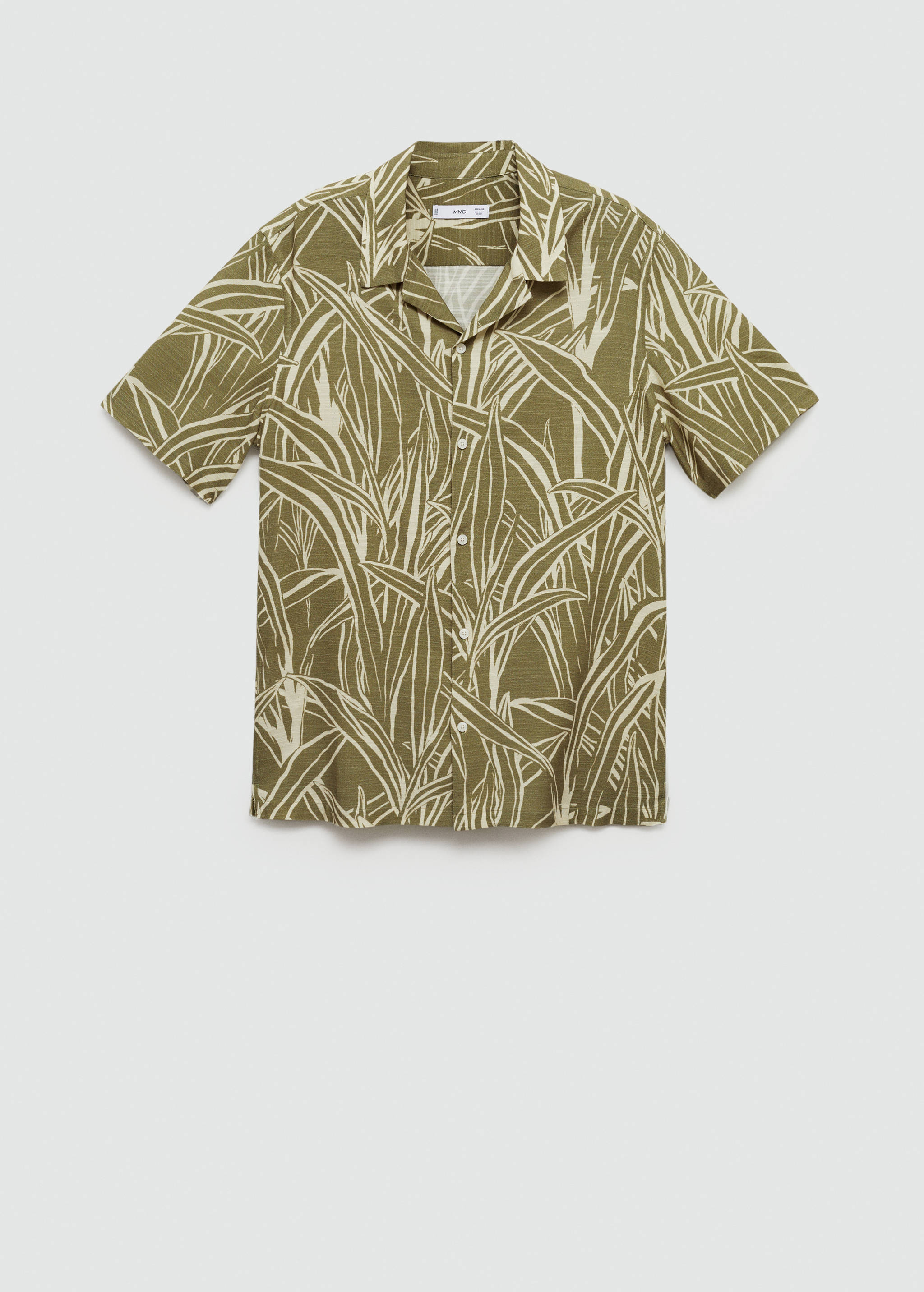 Regular-fit leaf-print shirt - Article without model