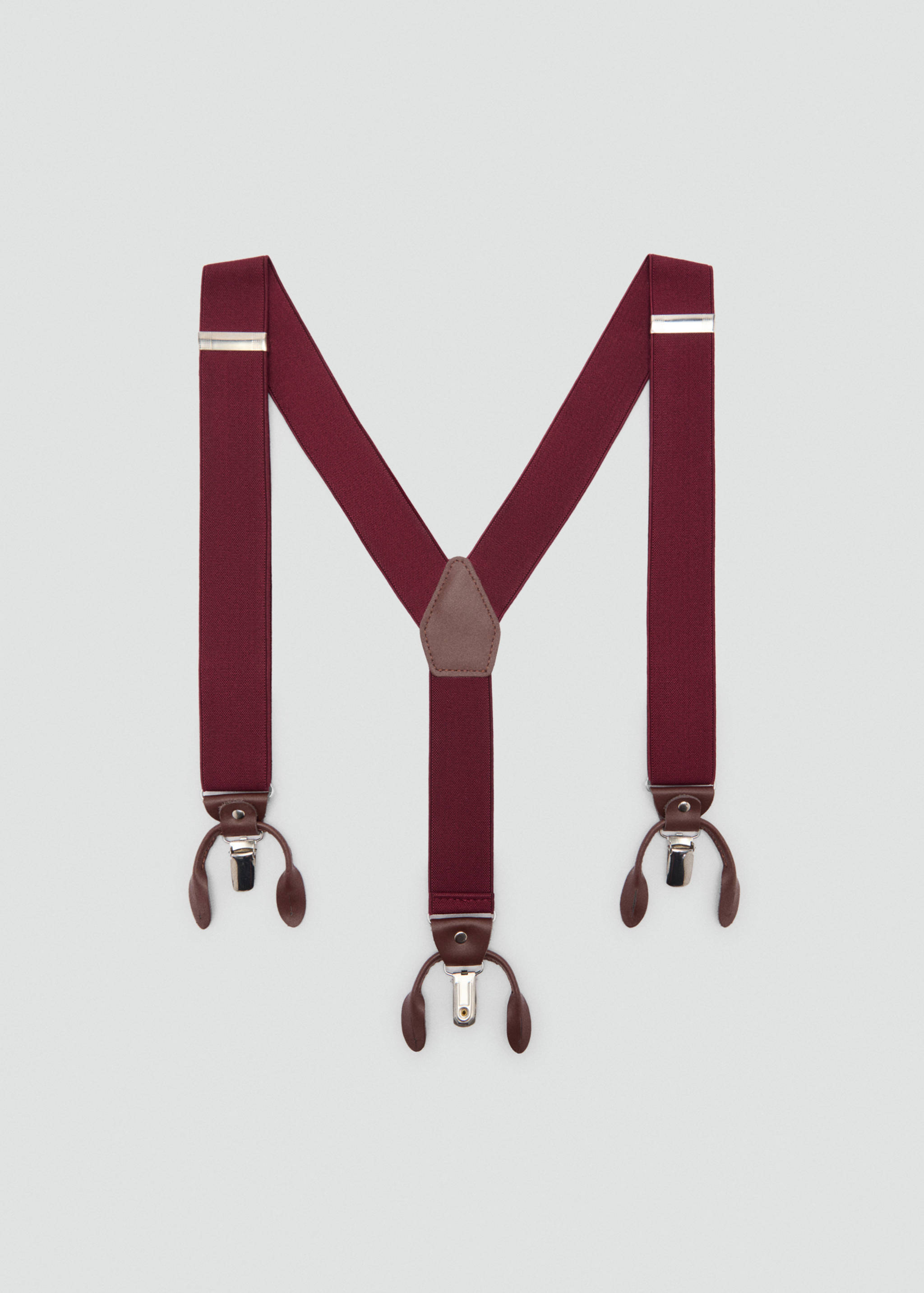 Bretelles élastiques réglables détails cuir - Article sans modèle
