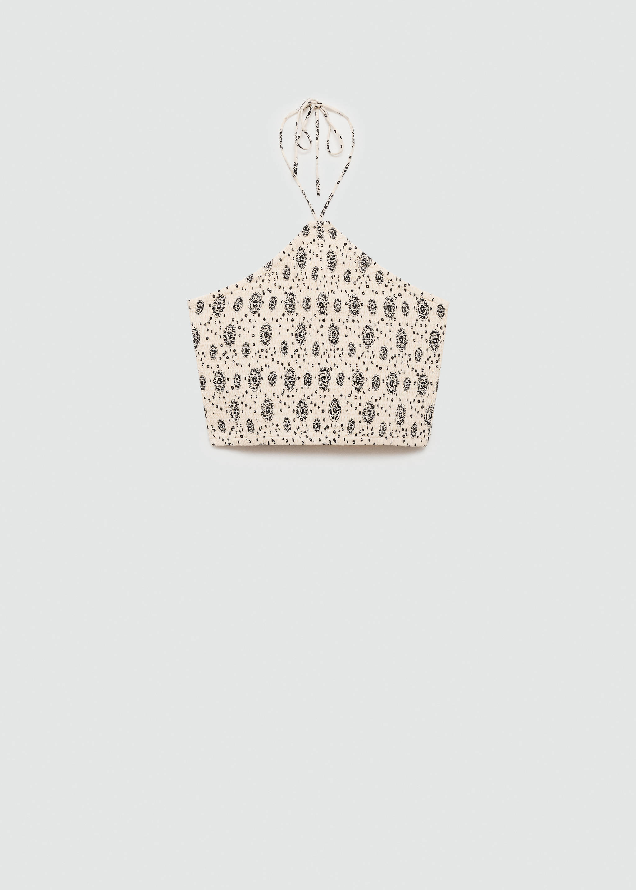 Top fruncido estampado - Artículo sin modelo