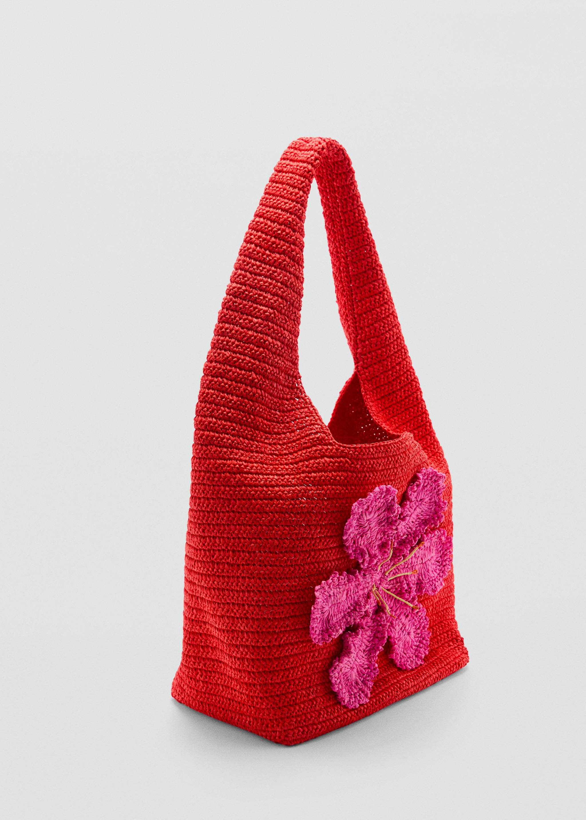 Natural fibre shopper bag - Medium plane
