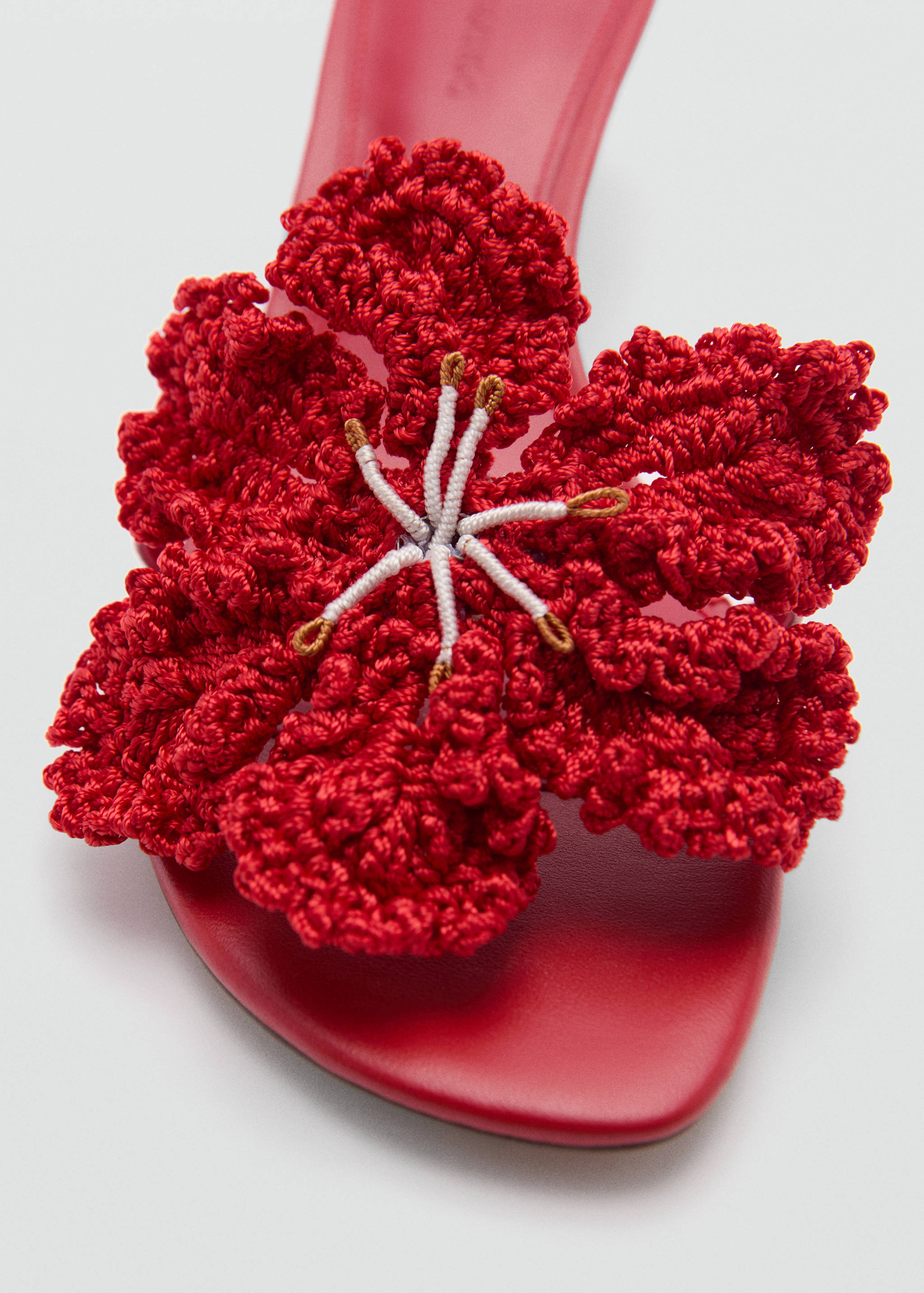 Sandales cuir talon fleur - Détail de l'article 1