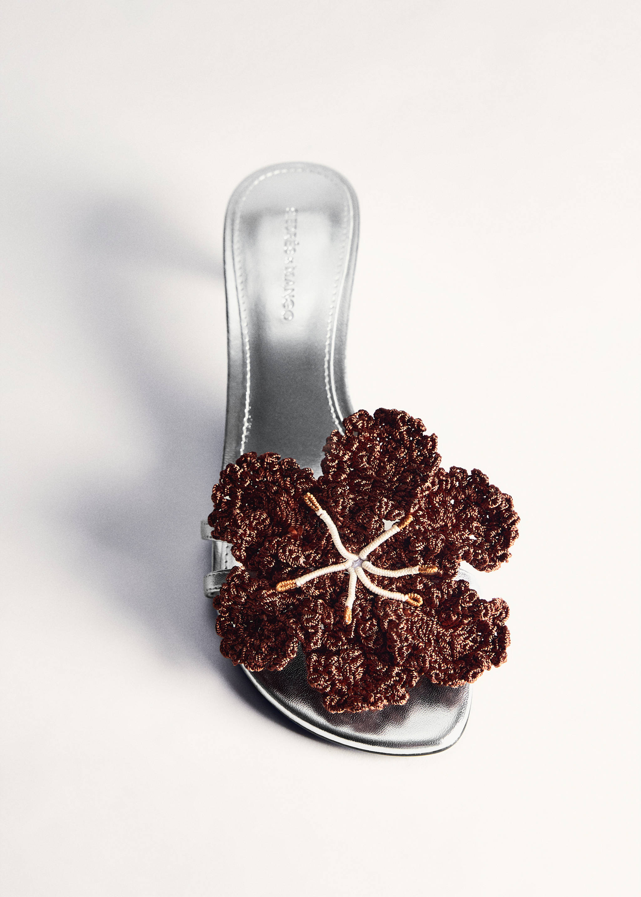 Sandales cuir talon fleur - Détail de l'article 5