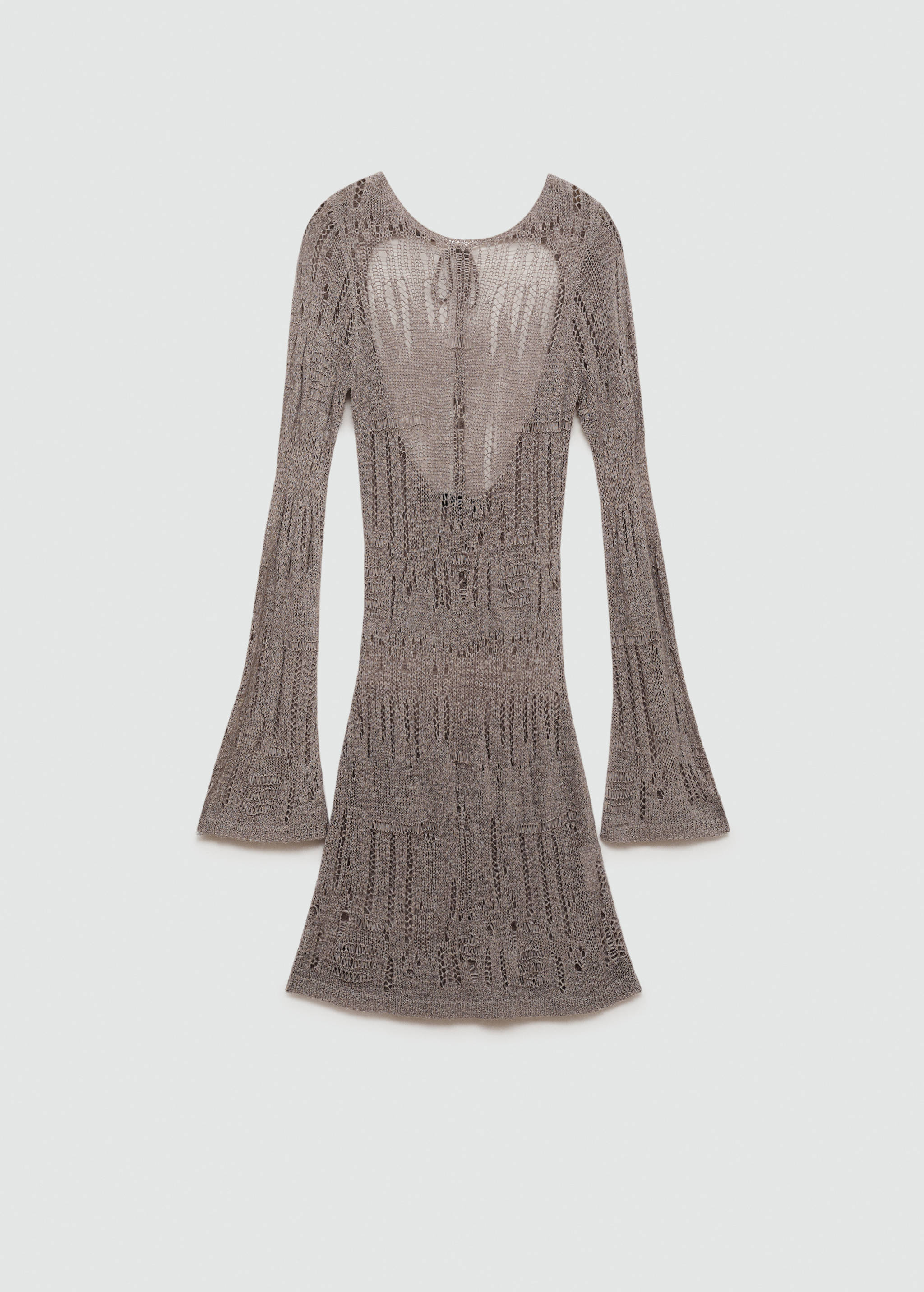 Dress with an unstitched knit - Article without model