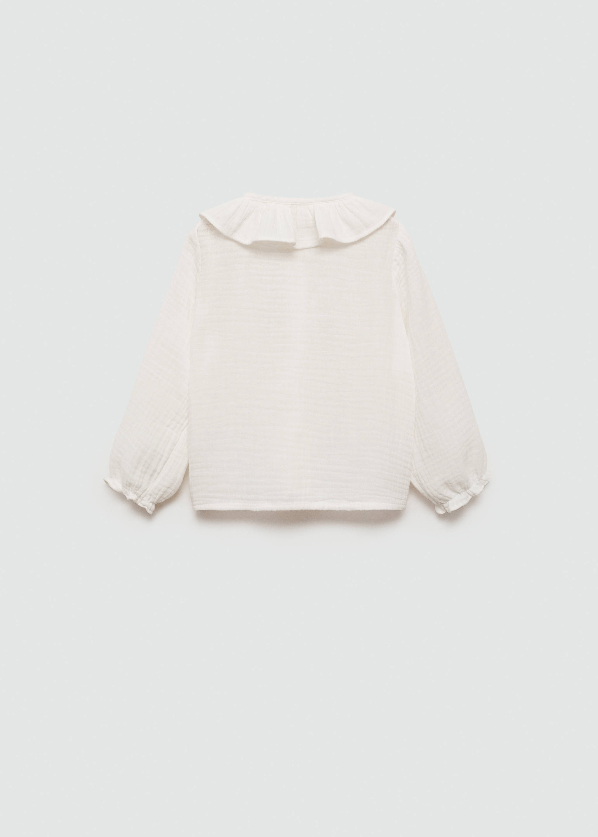 Cheesecloth cotton blouse - Reverse of the article