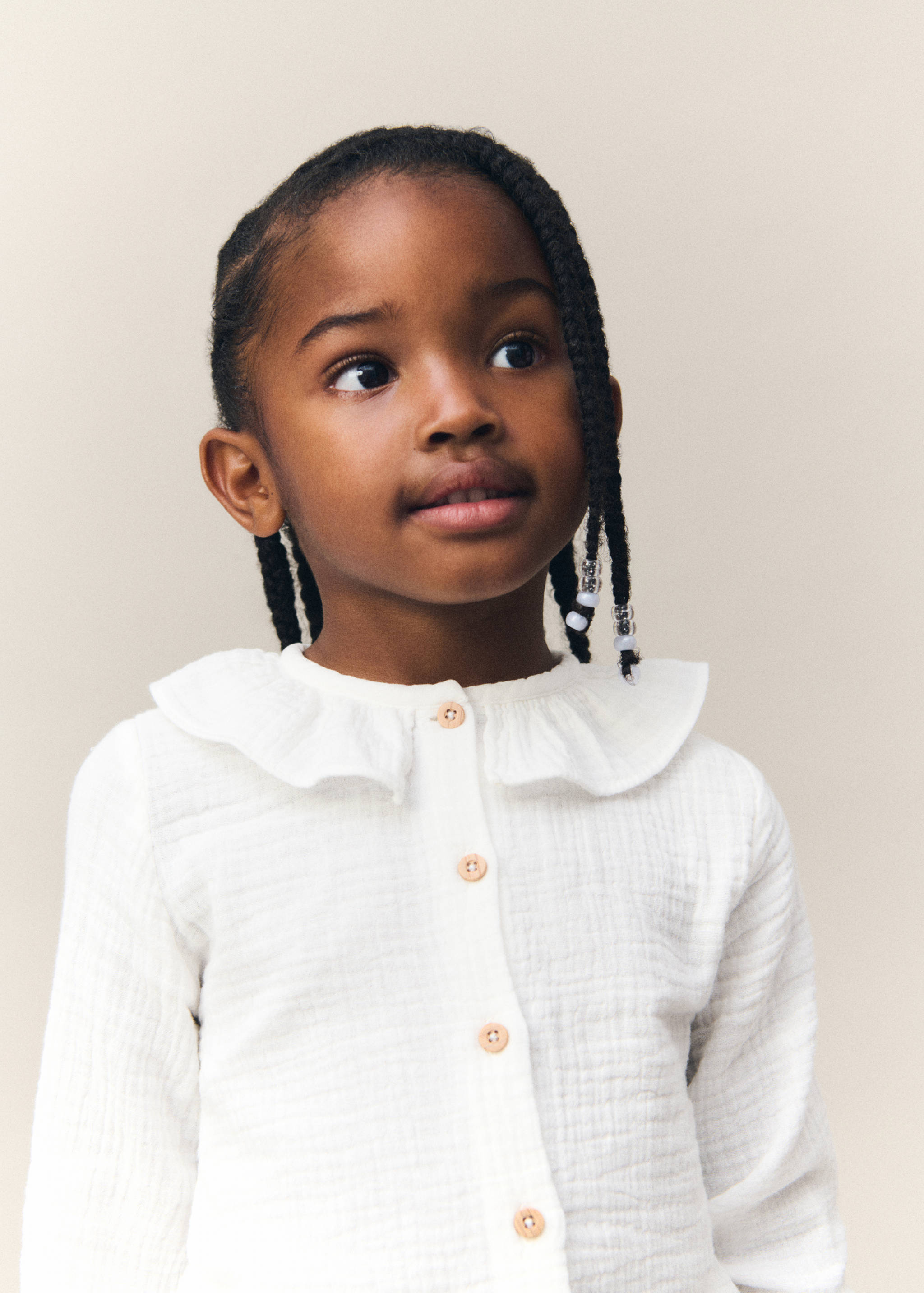 Cheesecloth cotton blouse - Details of the article 5