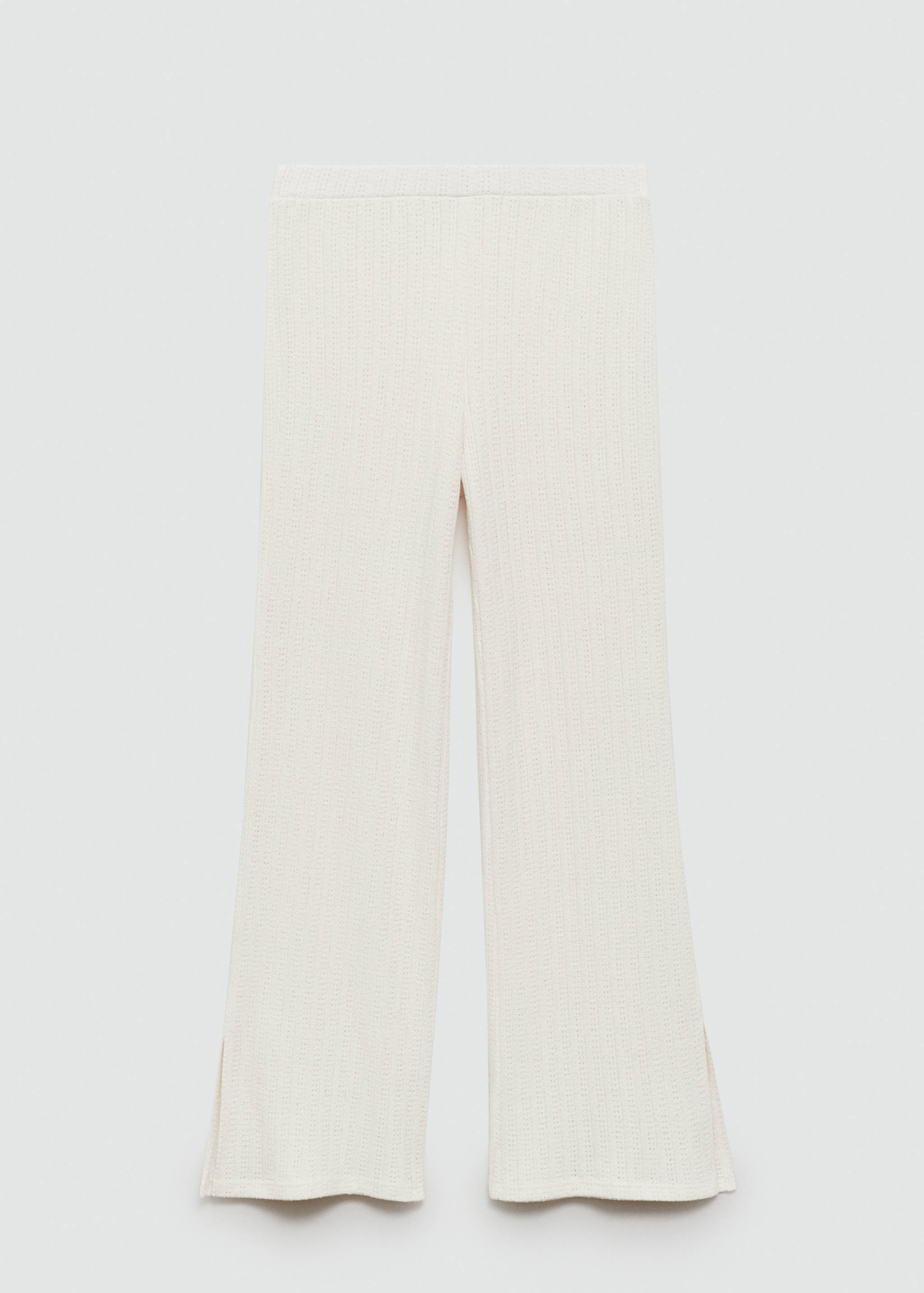 Straight crochet trousers - Article without model