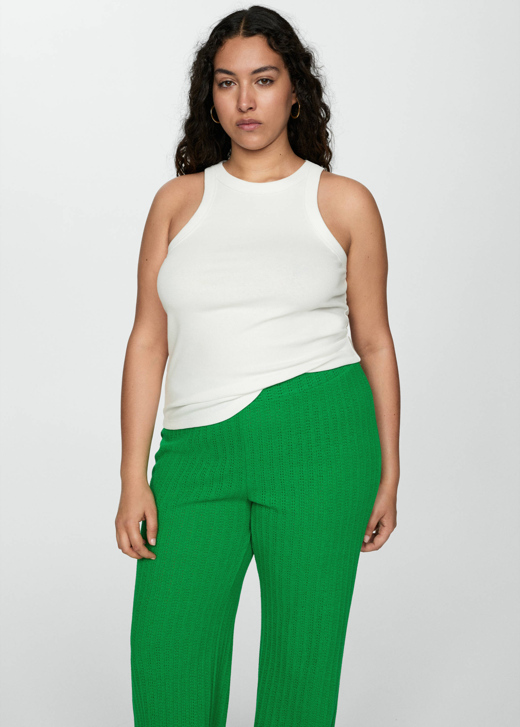 Straight crochet trousers - Details of the article 5